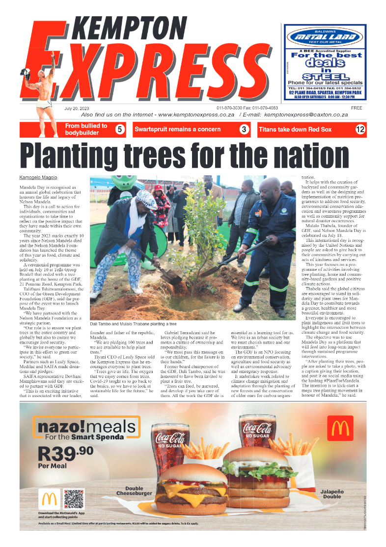 Kempton Express 20 July 2023 page 1