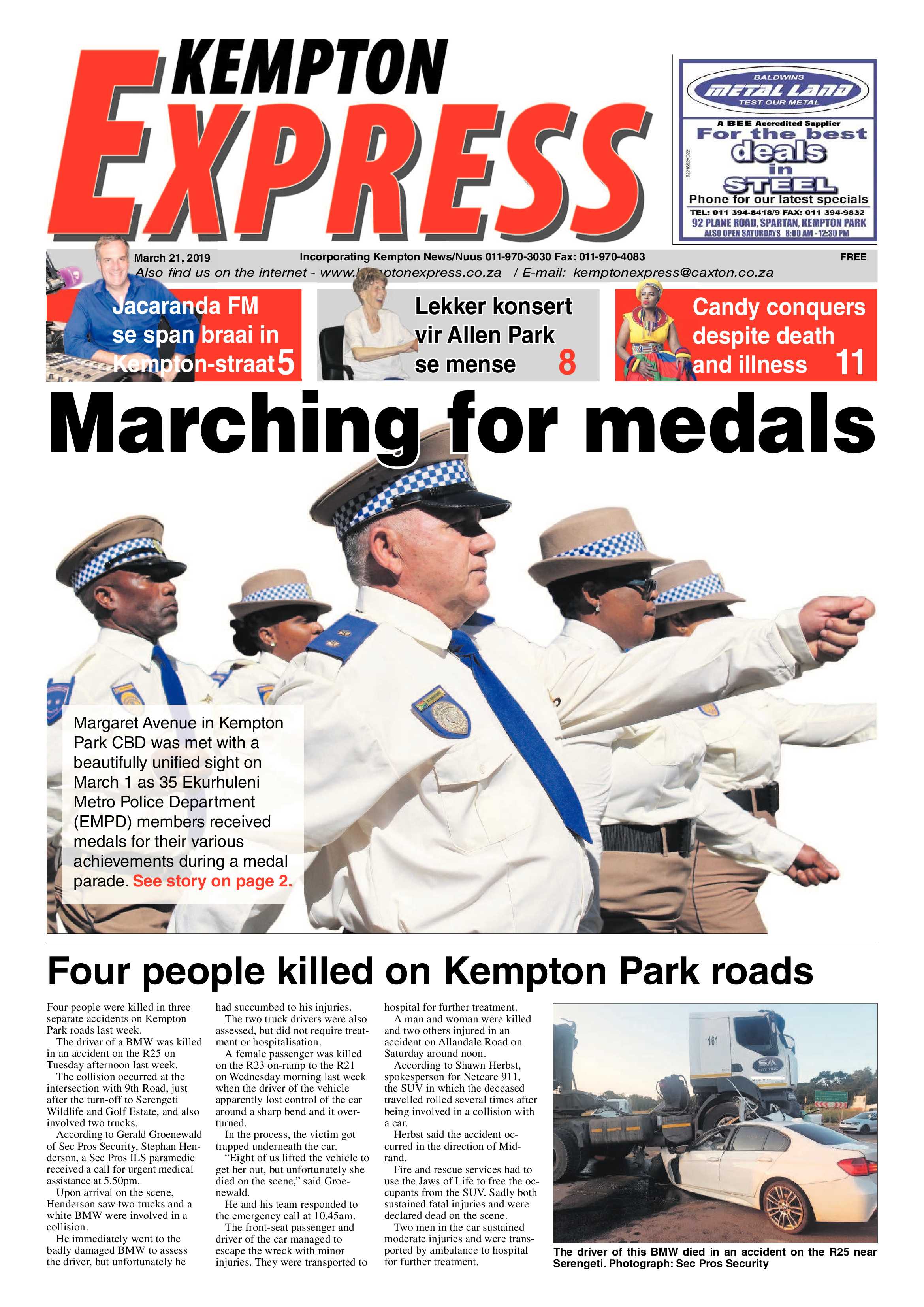 Kempton Express 21 March 2019 page 1