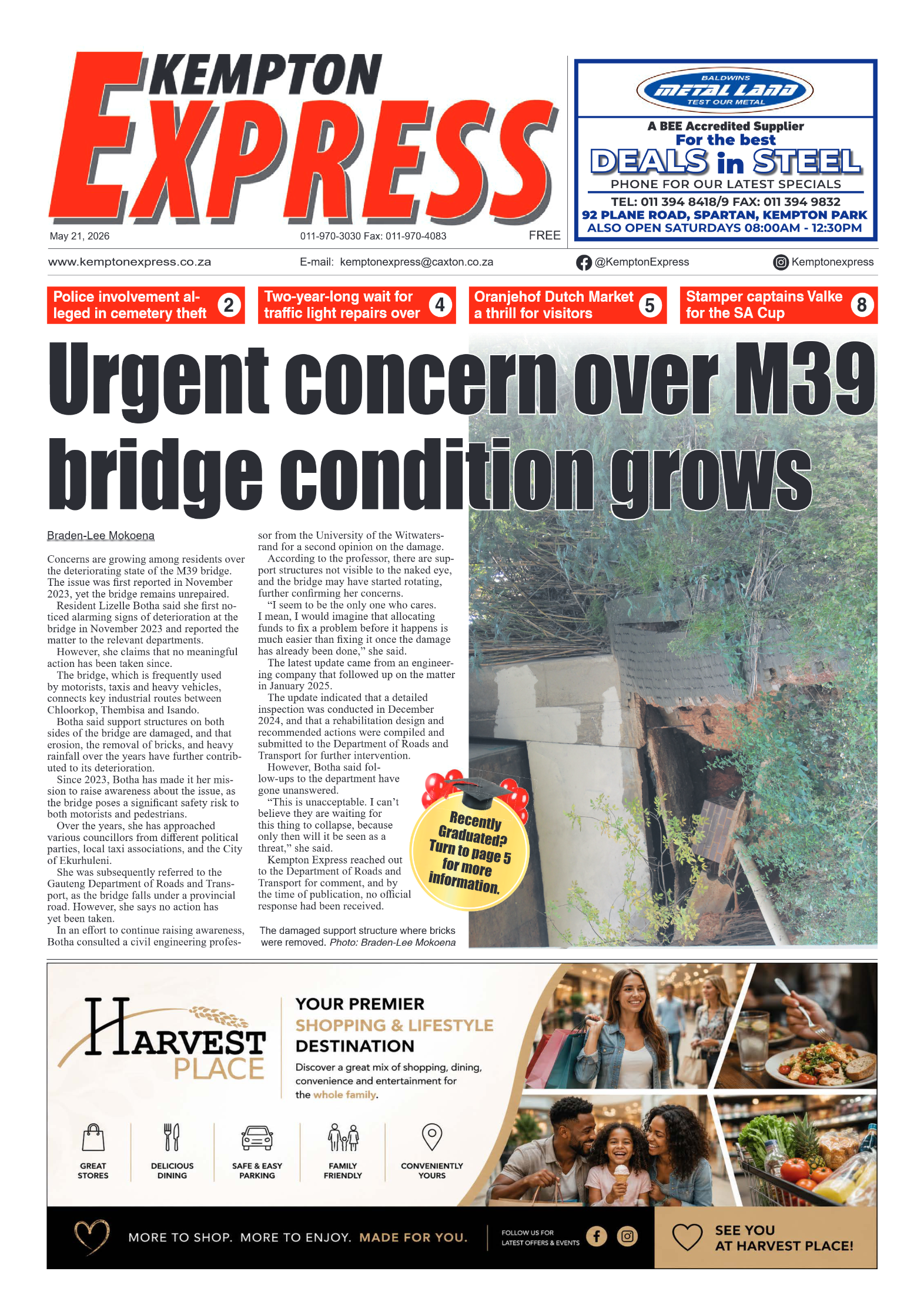Kempton Express 21 May 2026 page 1