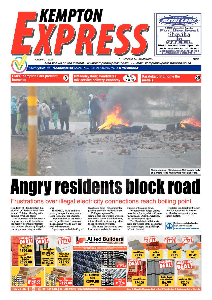 Kempton Express 21 October 2021 page 1