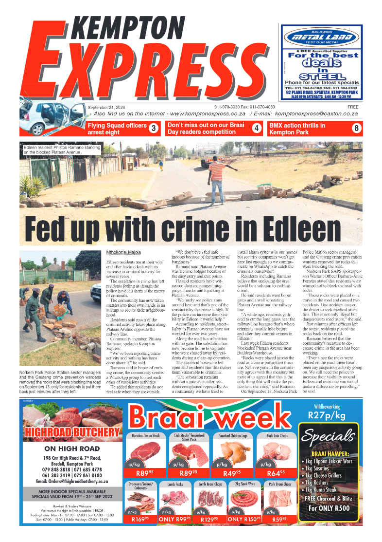 Kempton Express 21 September 2023 page 1