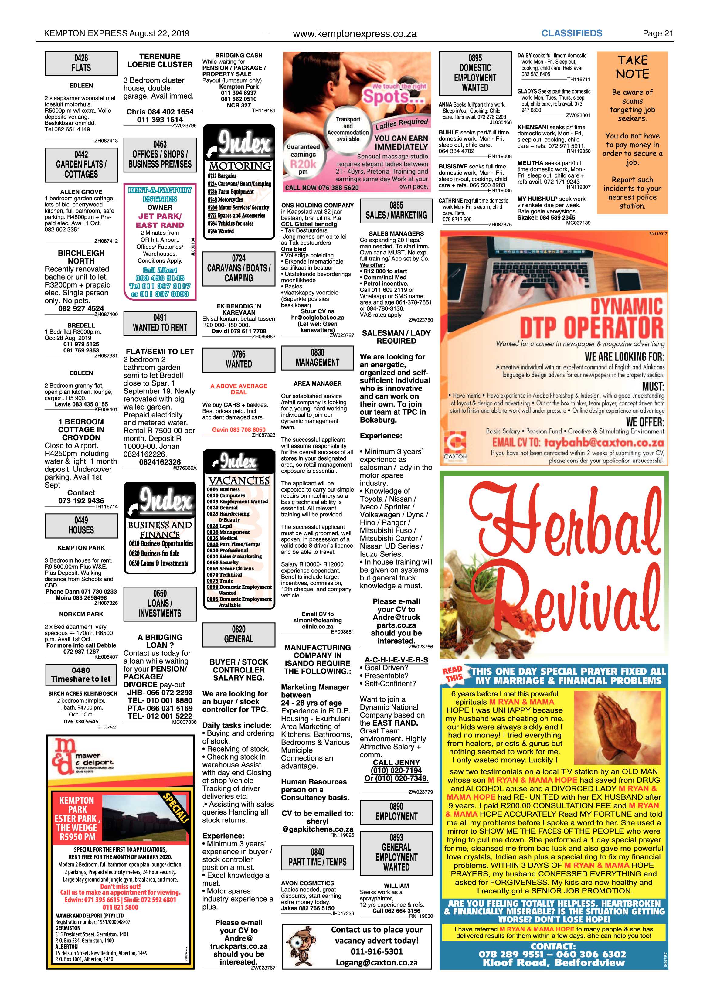 Kempton Express 22 August 2019 page 21