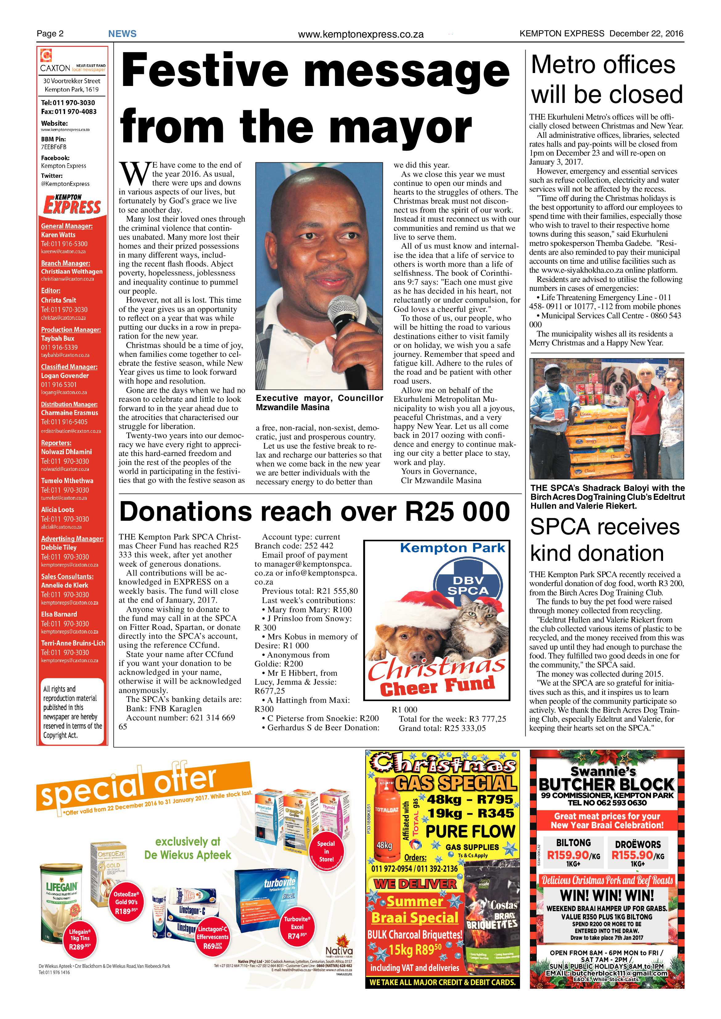 Kempton Express 22 December 2016 page 2