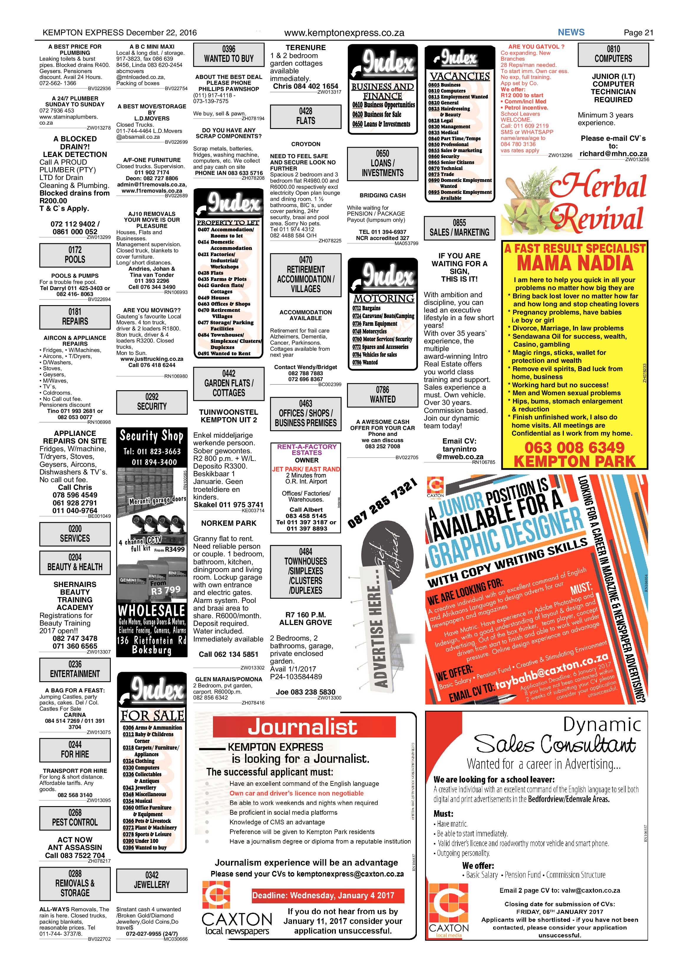 Kempton Express 22 December 2016 page 21