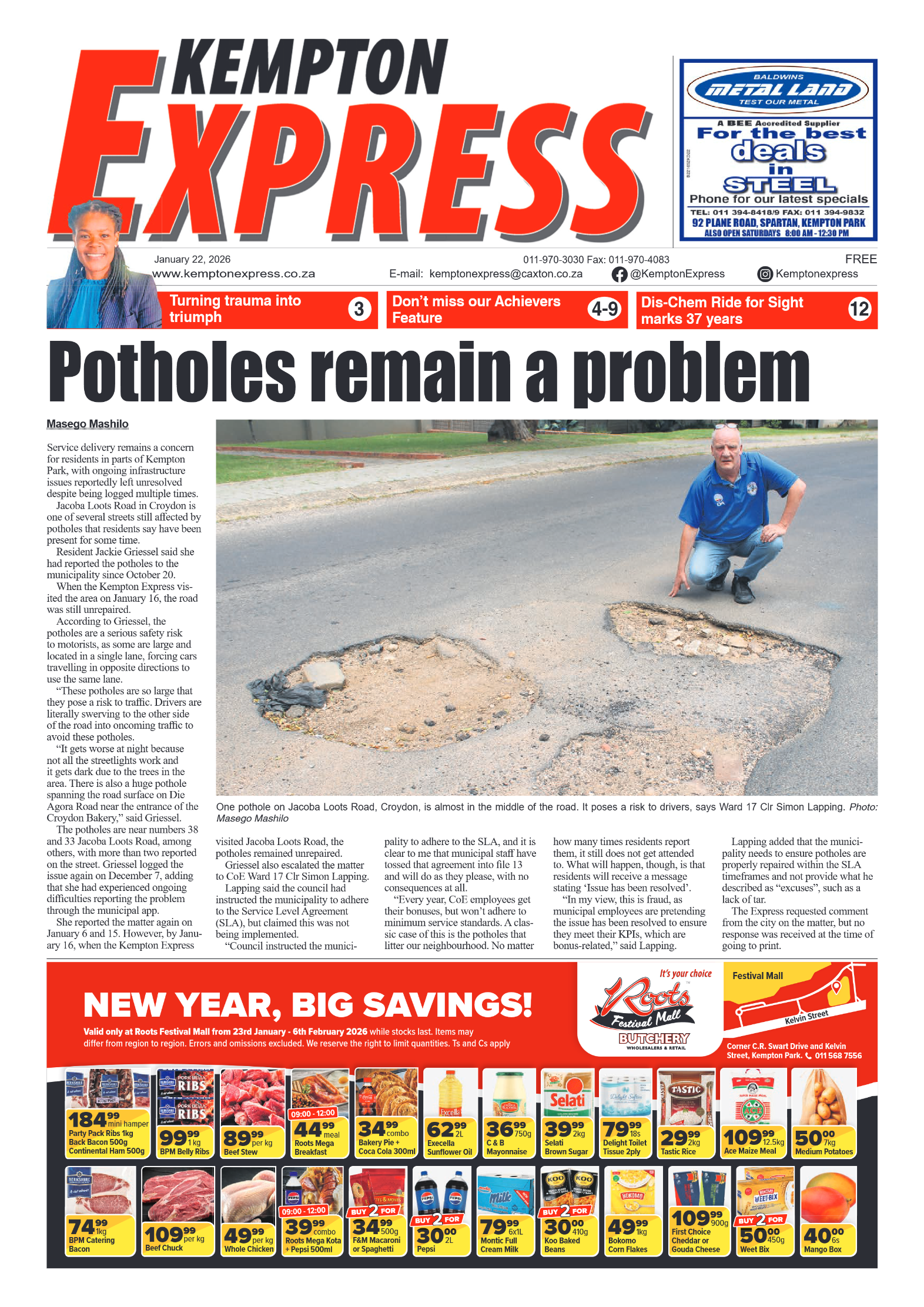 Kempton Express 22 January 2026 page 1