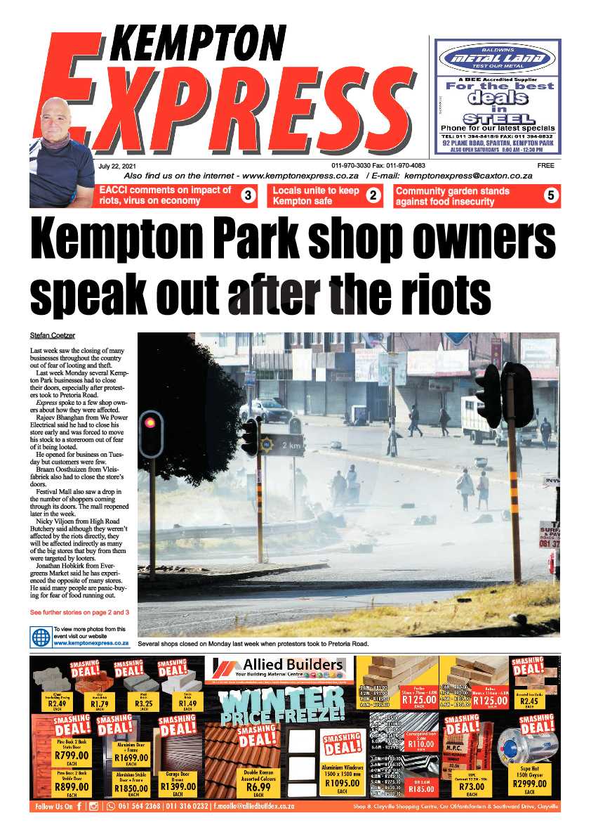 Kempton Express 22 July 2021 page 1