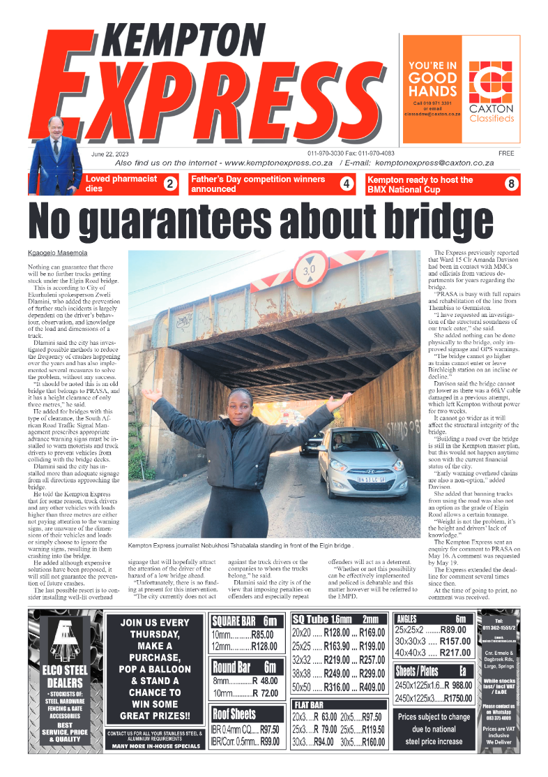 Kempton Express 22 June 2023 page 1