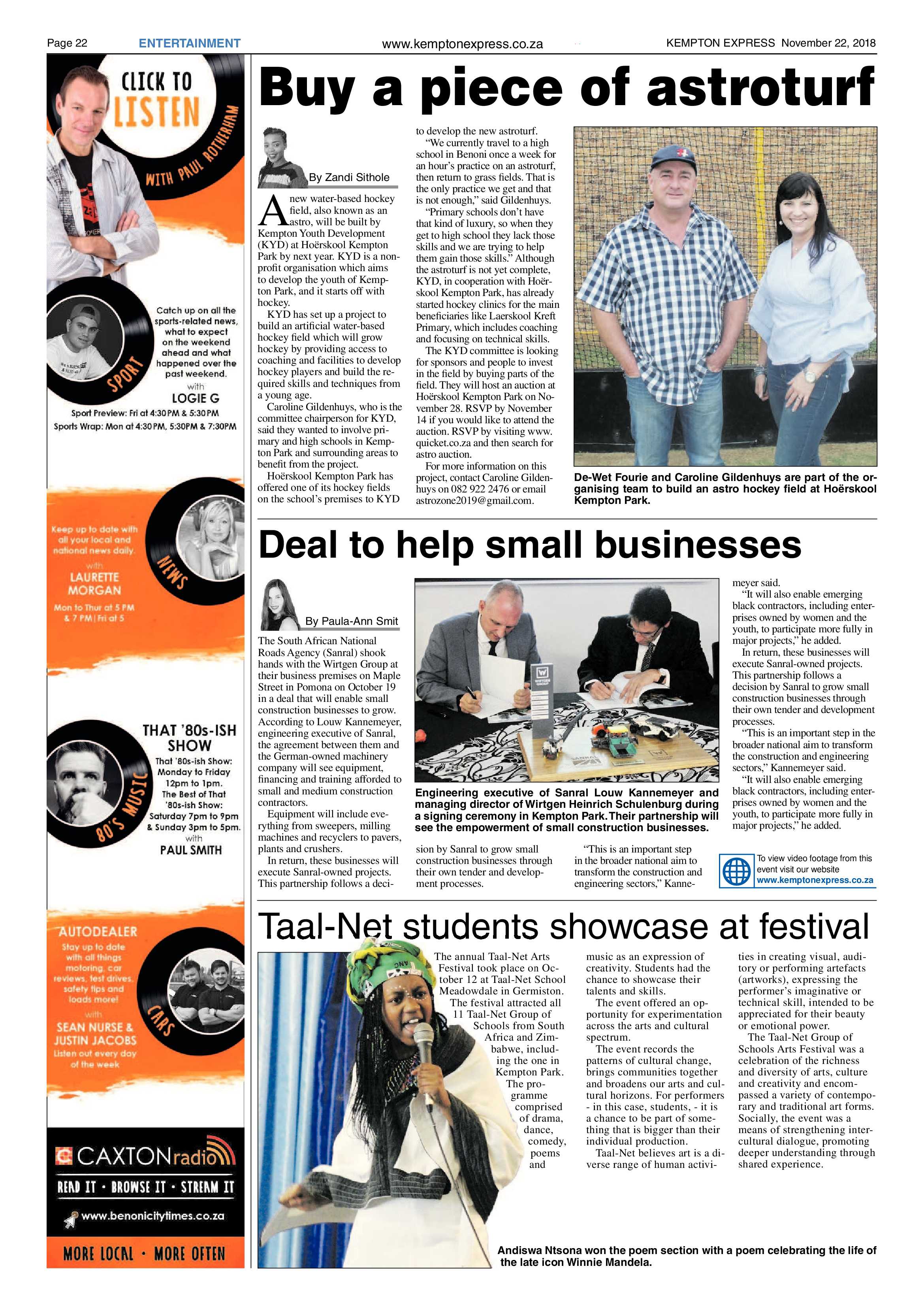 Kempton Express 22 November 2018 page 22