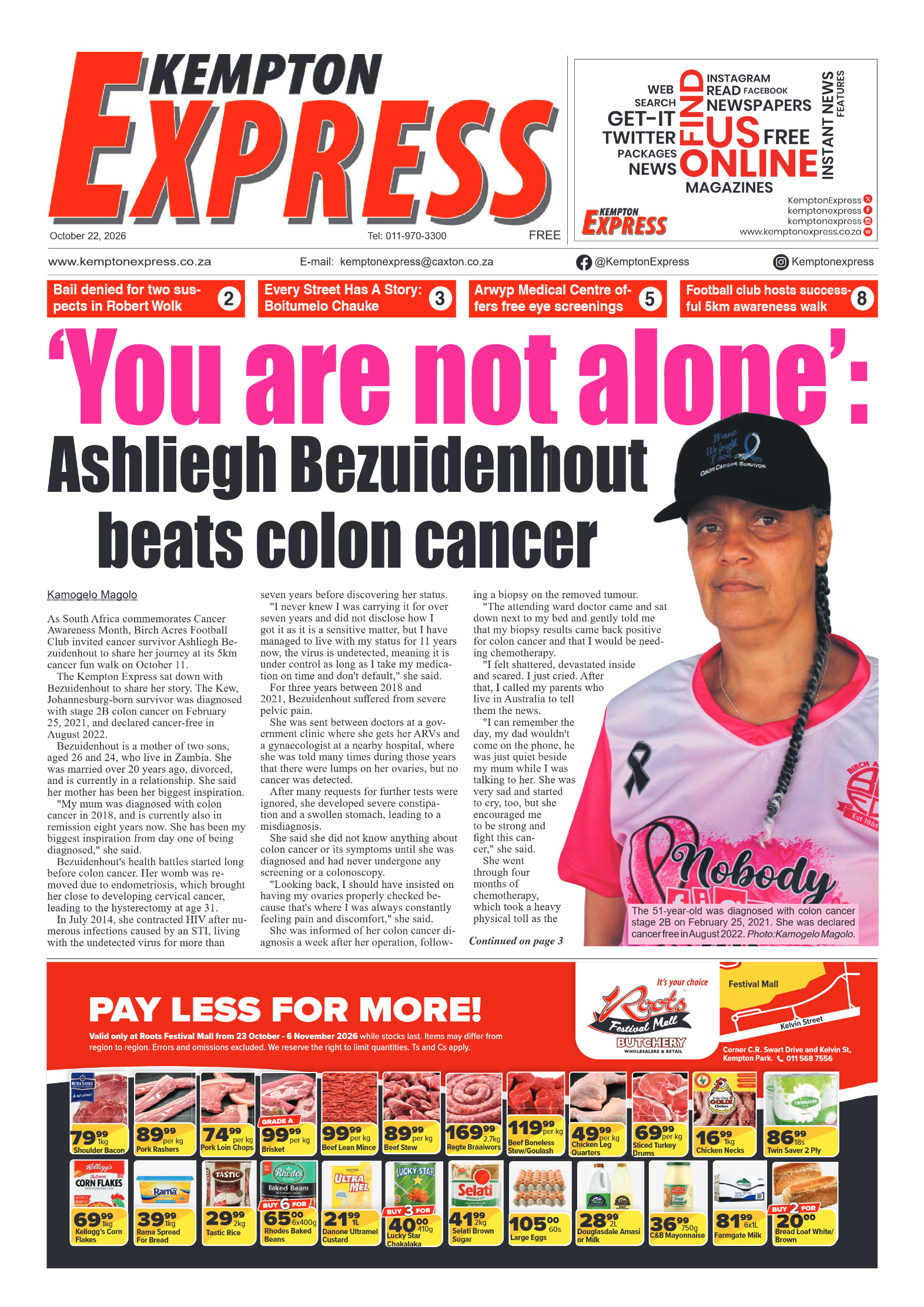 Kempton Express 22 October 2026 page 1