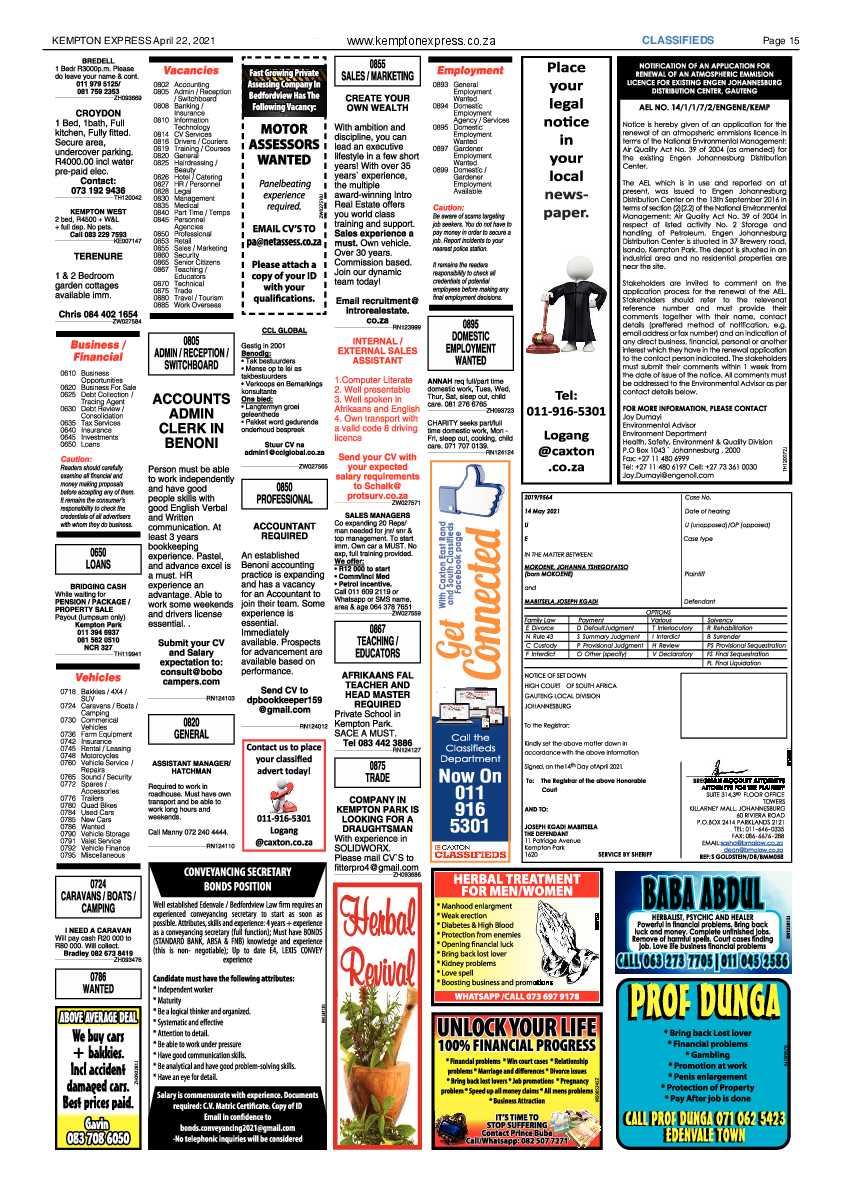 Kempton Express 23 April 2021 page 15