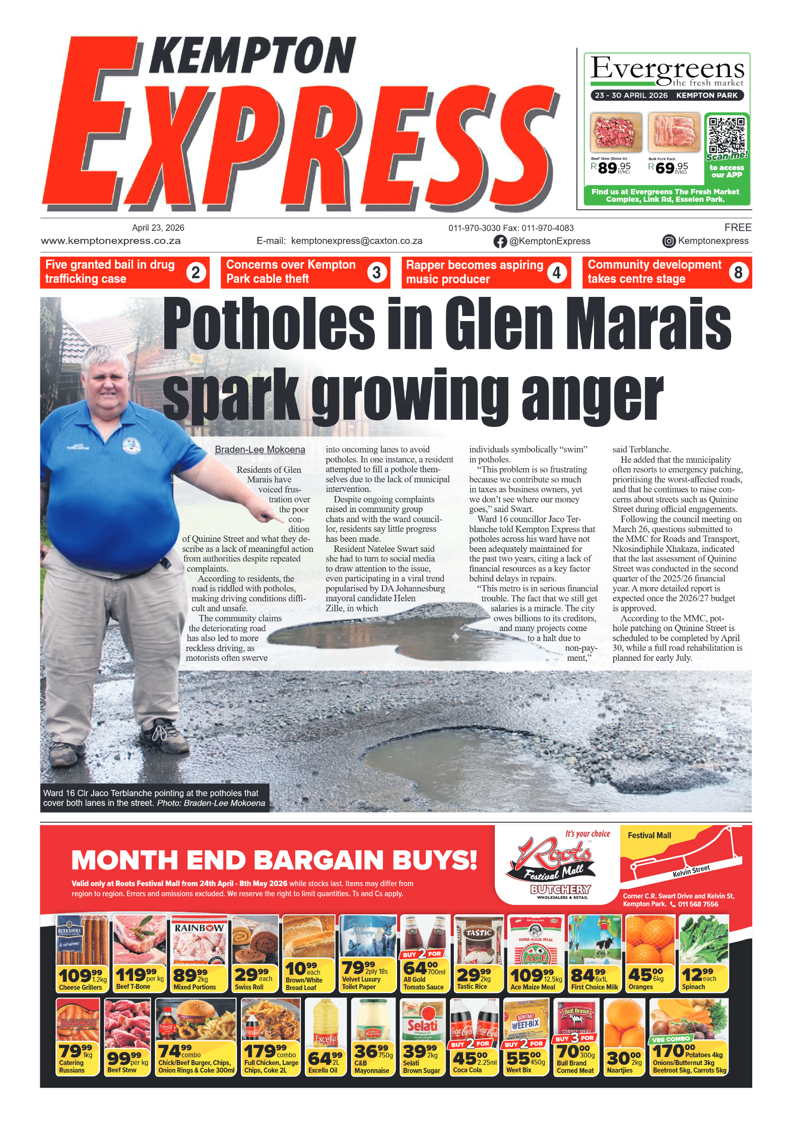 Kempton Express 23 April 2026 page 1