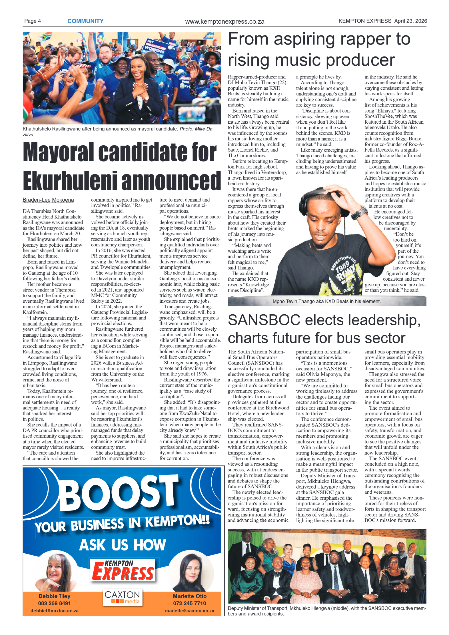 Kempton Express 23 April 2026 page 4