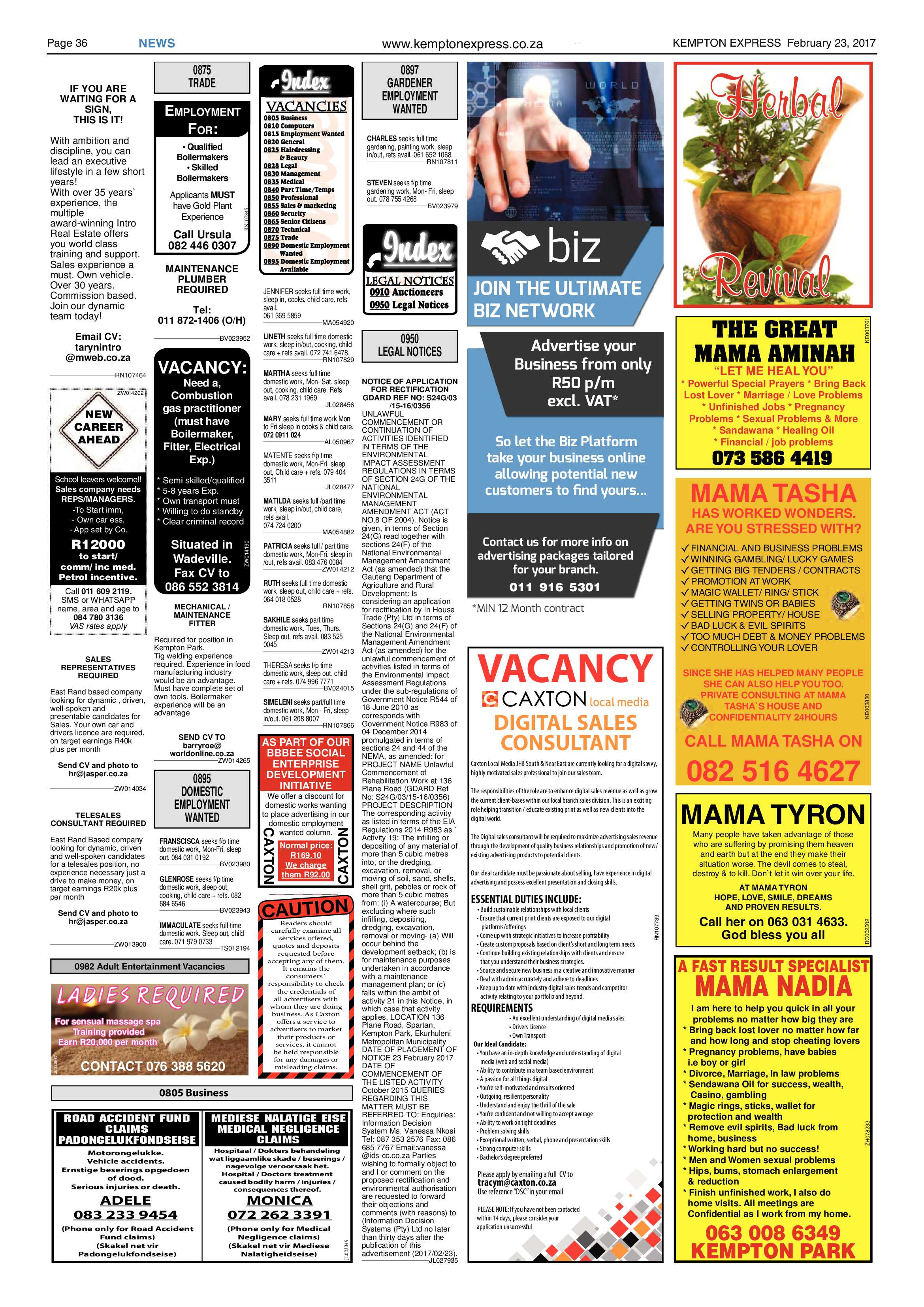 Kempton Express 23 February 2017 page 36