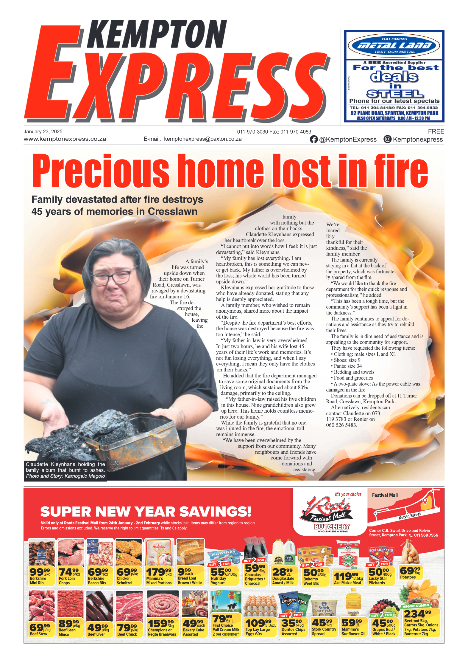 Kempton Express 23 January 2025 page 1