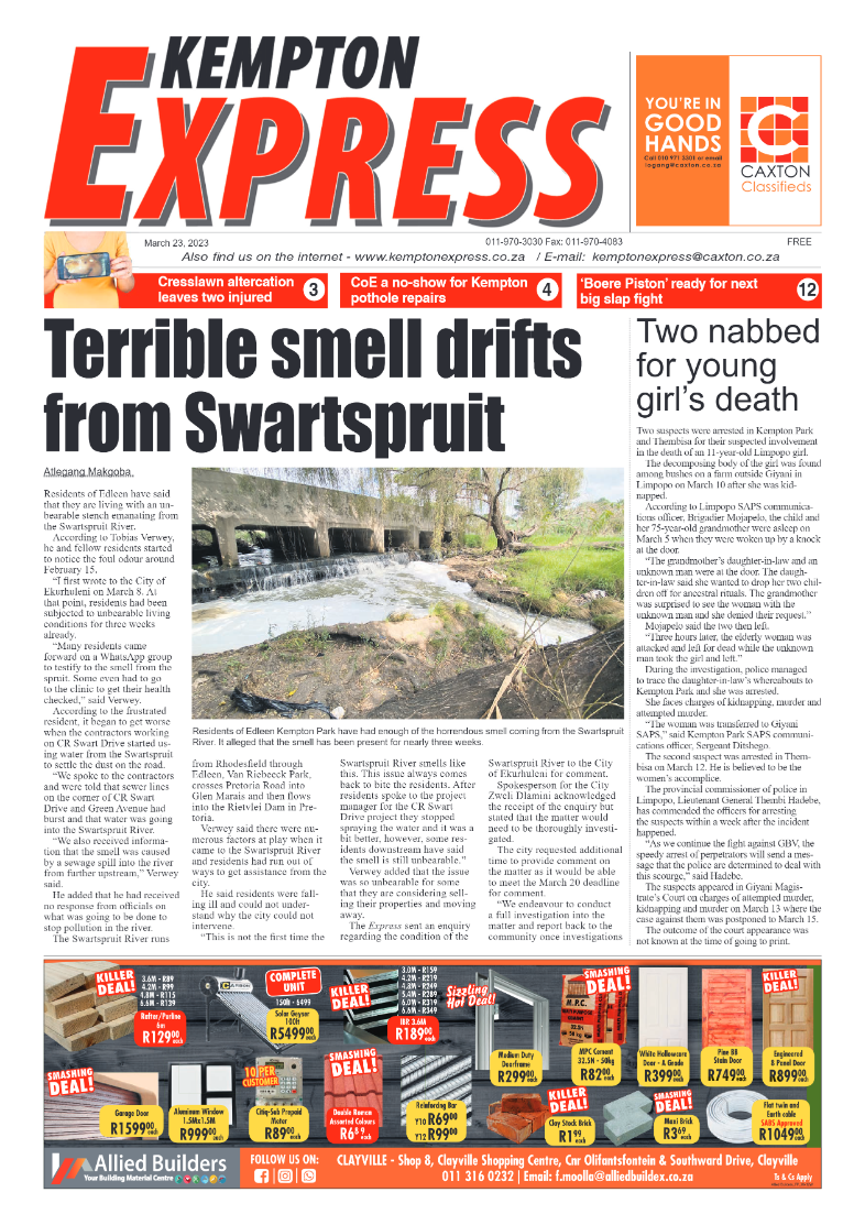 Kempton Express 23 March 2023 page 1