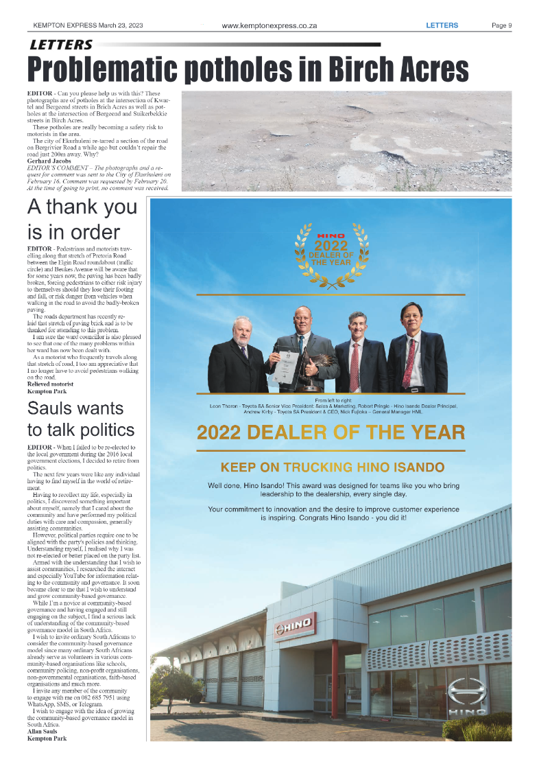 Kempton Express 23 March 2023 page 9