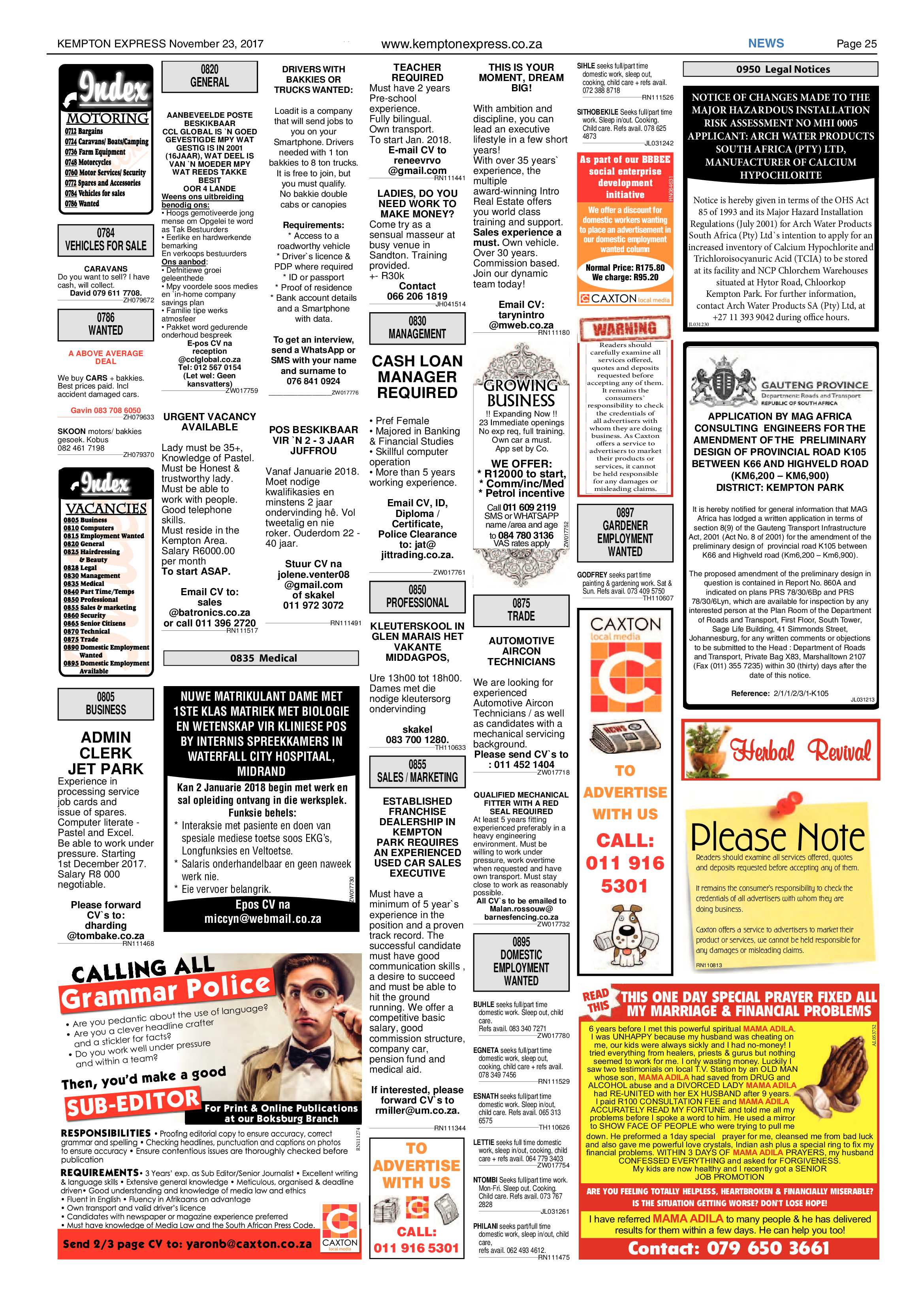 Kempton Express 23 November 2017 page 27