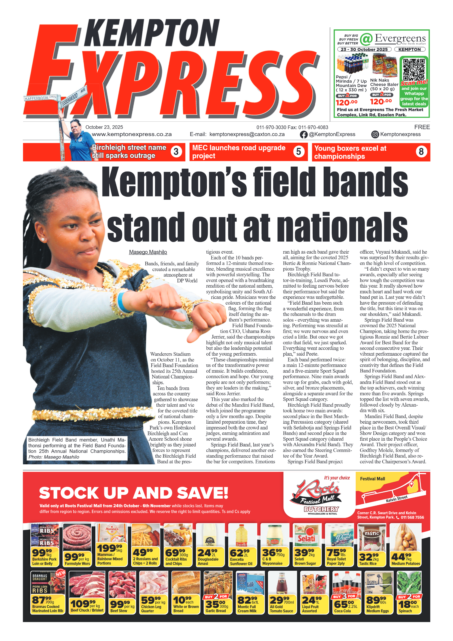 Kempton Express 23 October 2025 page 1