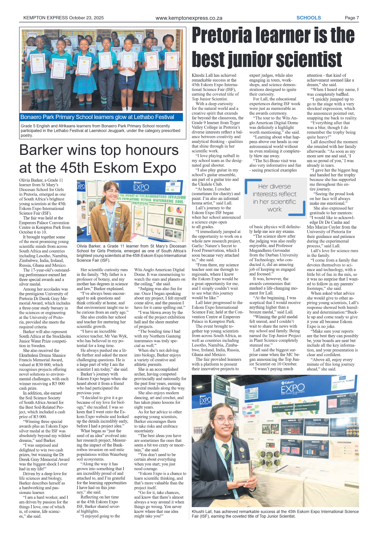 Kempton Express 23 October 2025 page 7