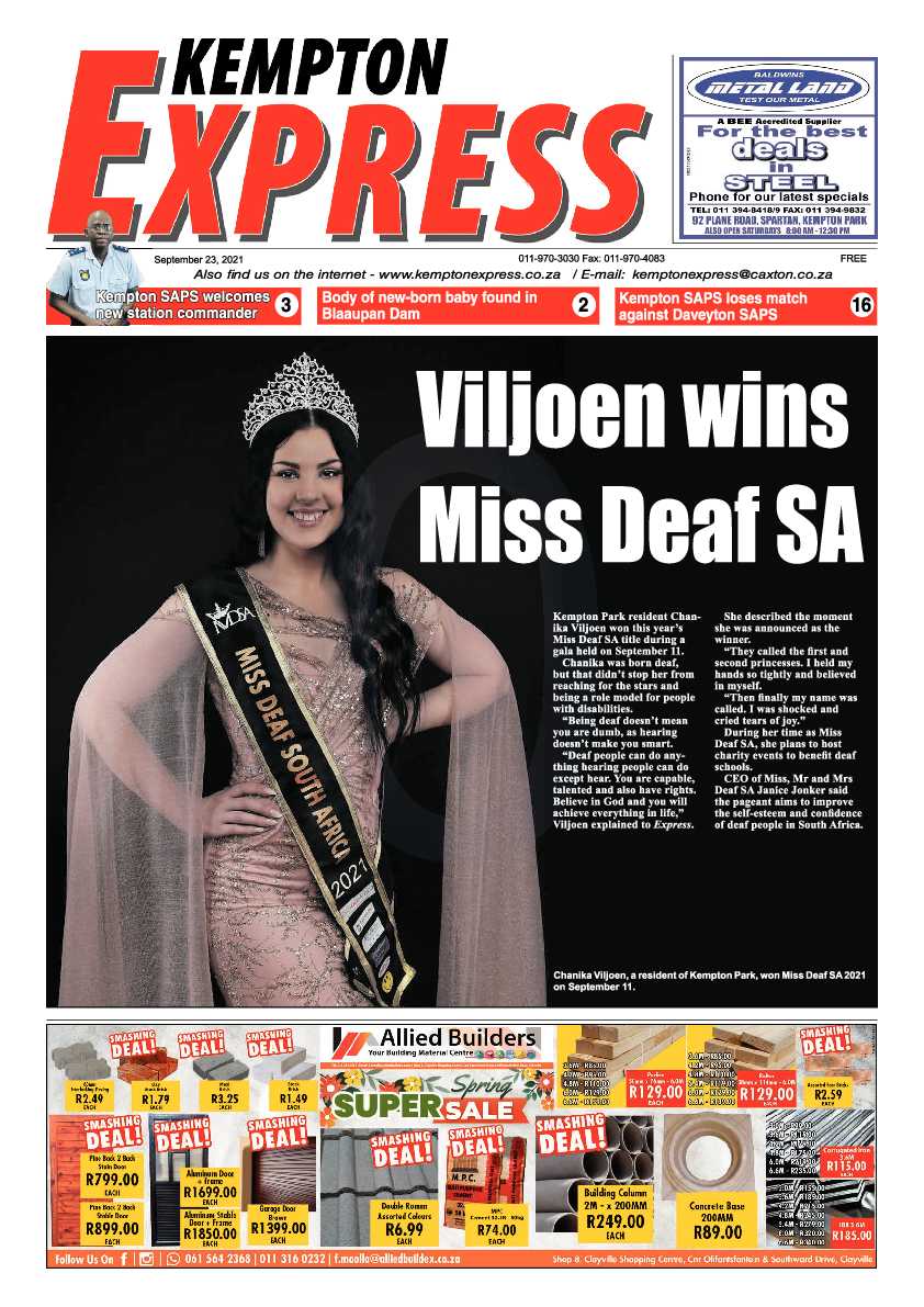 Kempton Express 23 September 2021 page 1