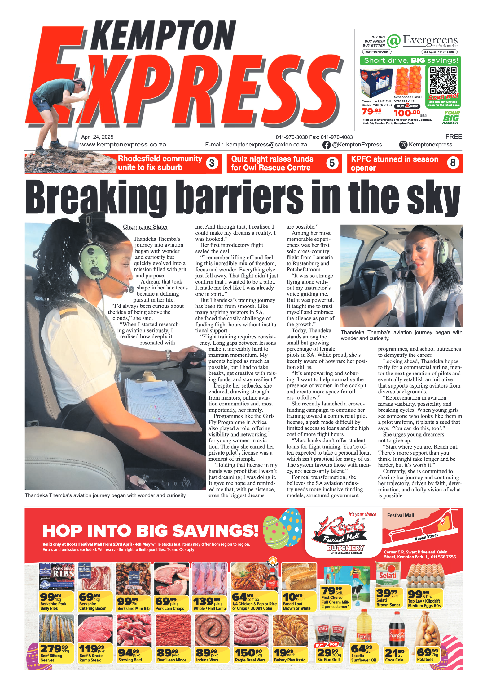 Kempton Express 24 April 2025 page 1