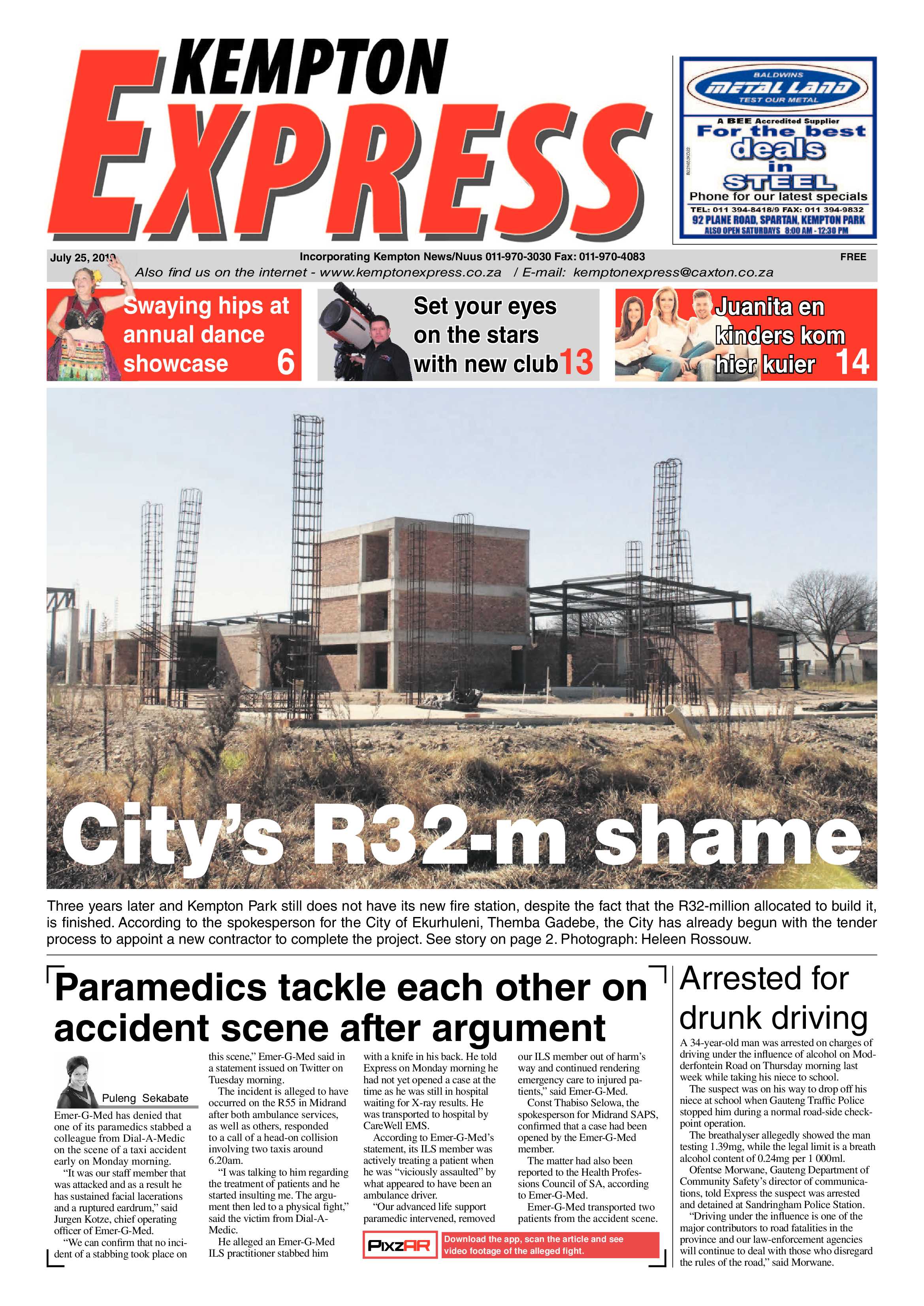 Kempton Express 25 July 2019 page 1