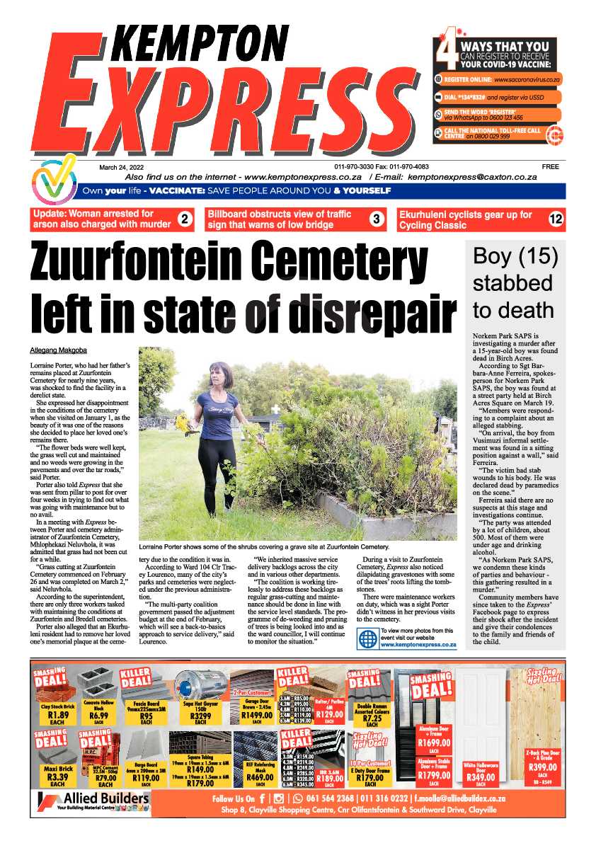 Kempton Express 24 March 2022 page 1