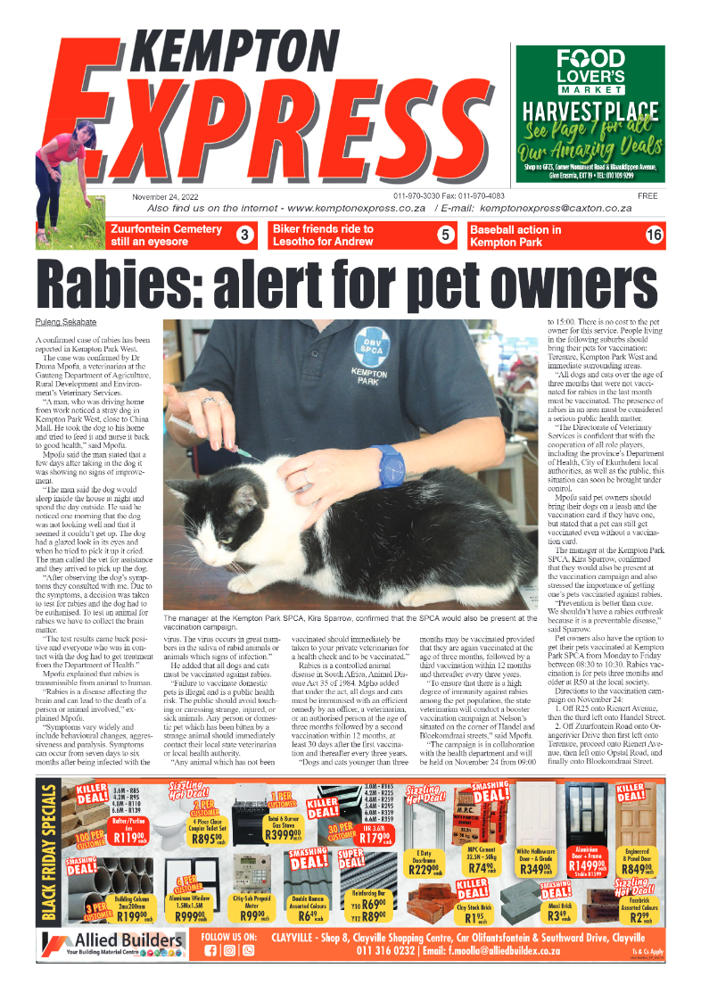 Kempton Express 24 Nov 2022 page 1