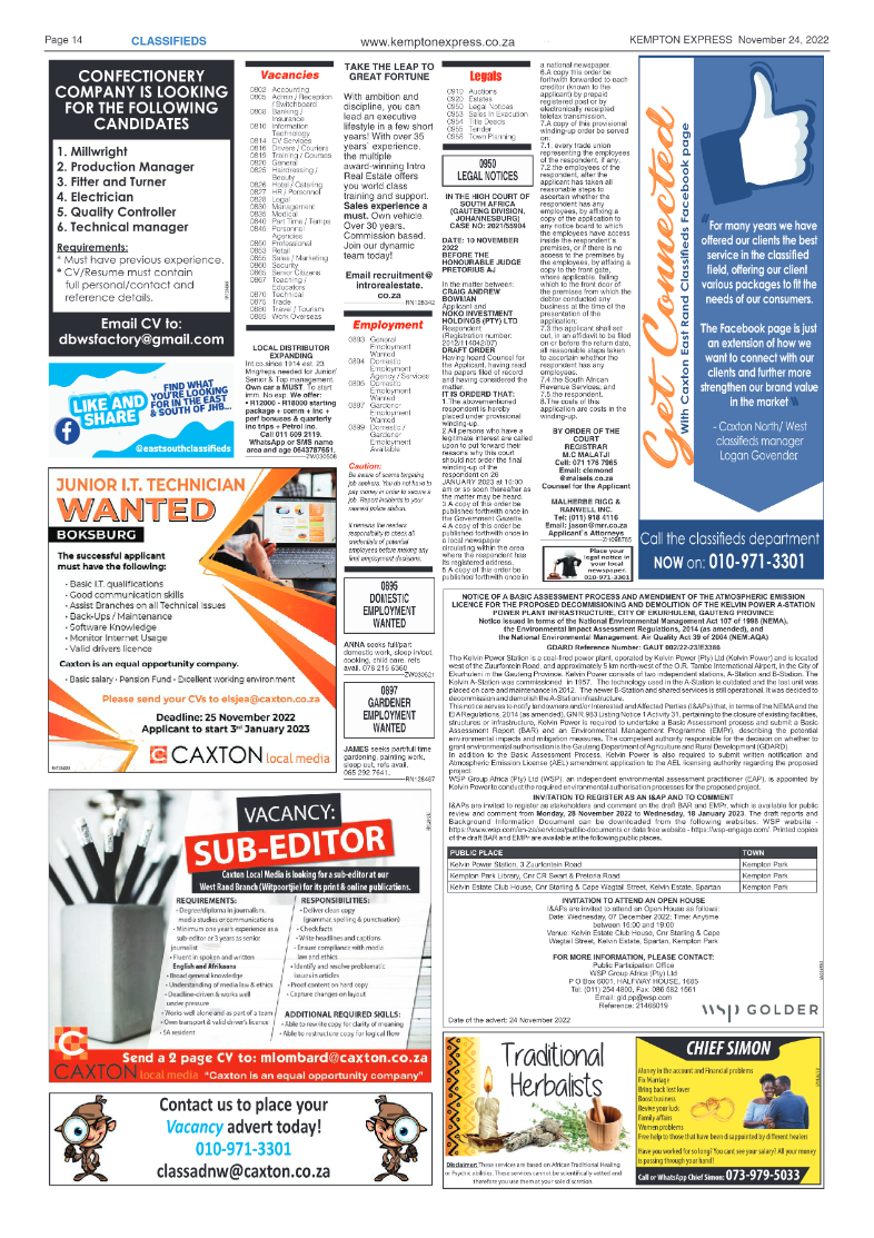 Kempton Express 24 Nov 2022 page 14