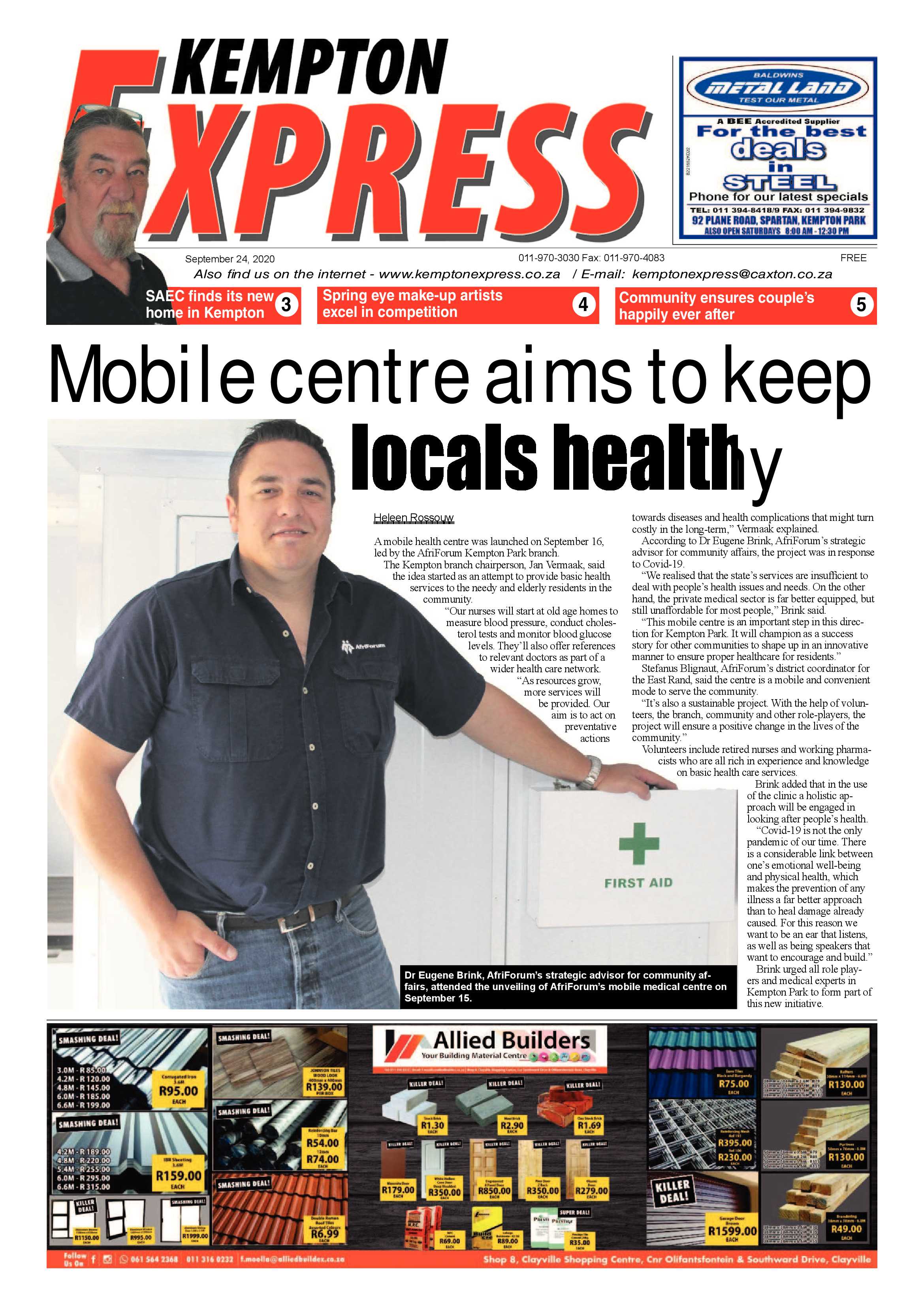 Kempton Express 24 September 2020 page 1