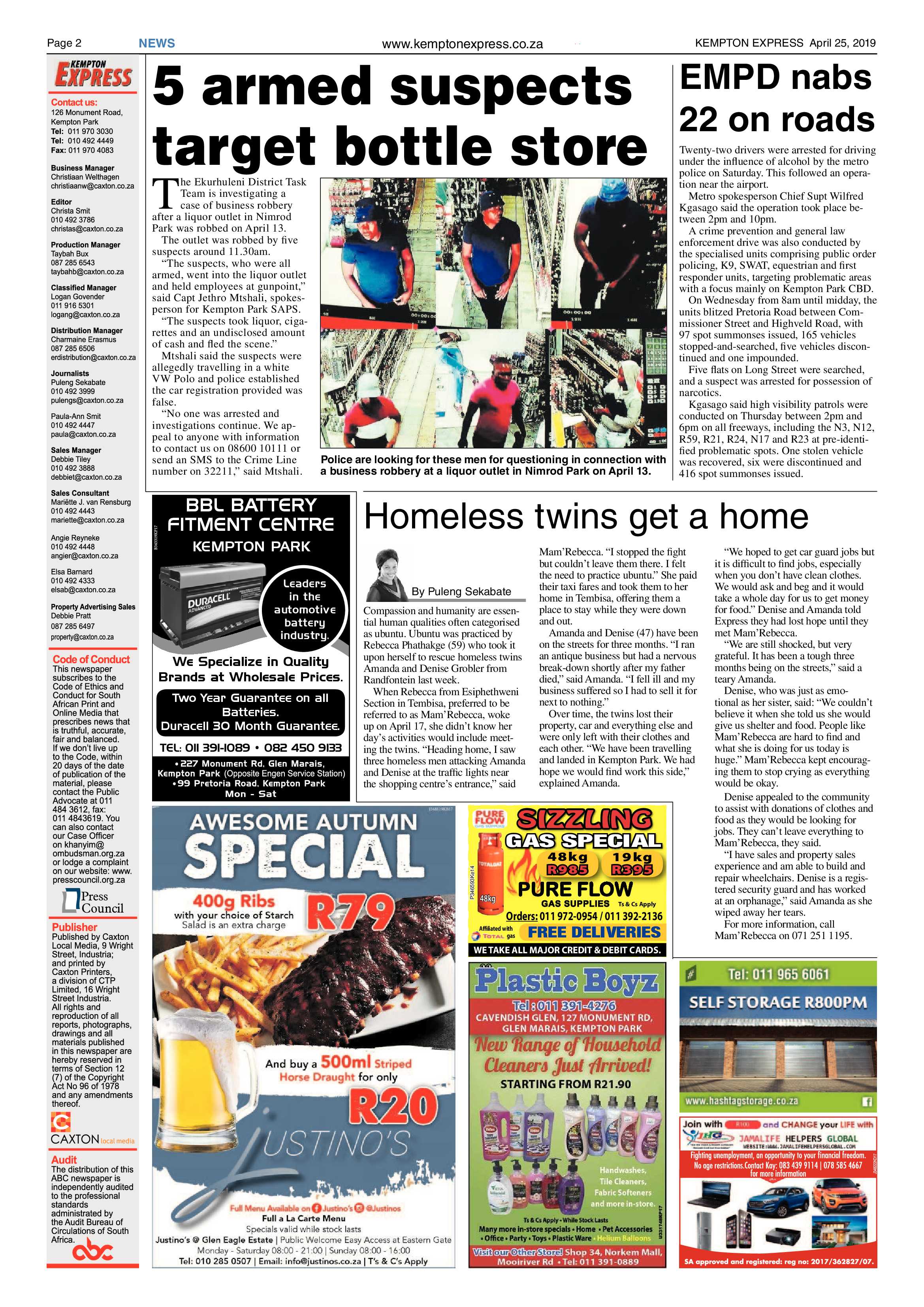 Kempton Express 25 April 2019 page 2