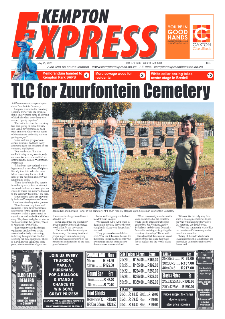 Kempton Express 25 May 2023 page 1