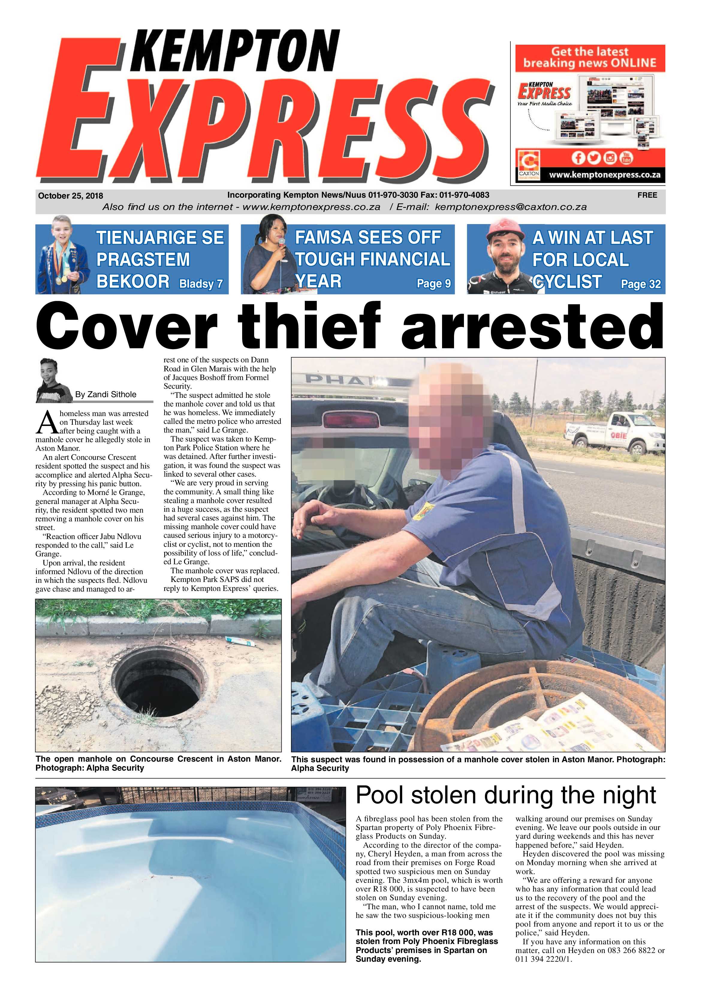 Kempton Express 25 October 2018 page 1