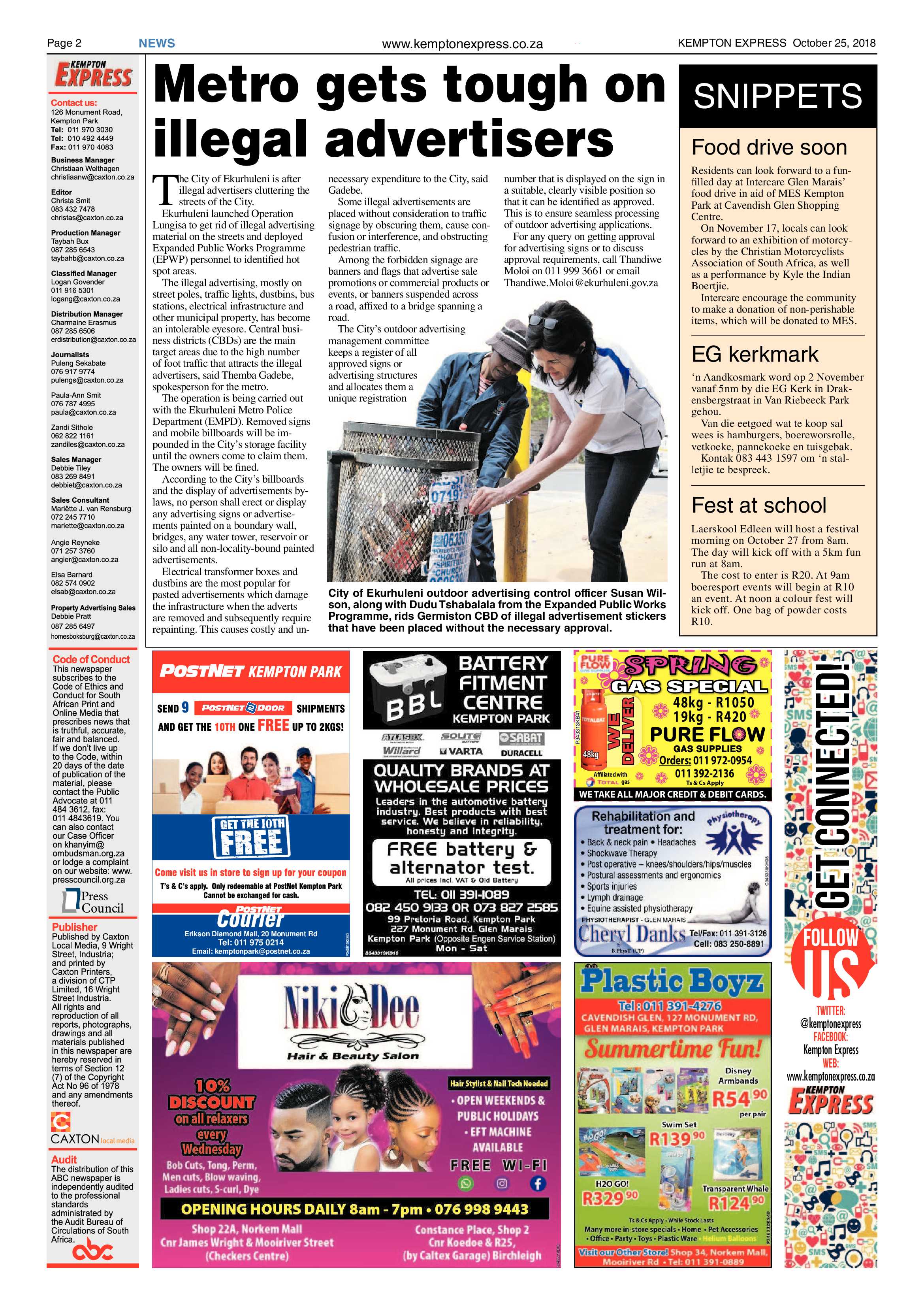 Kempton Express 25 October 2018 page 2