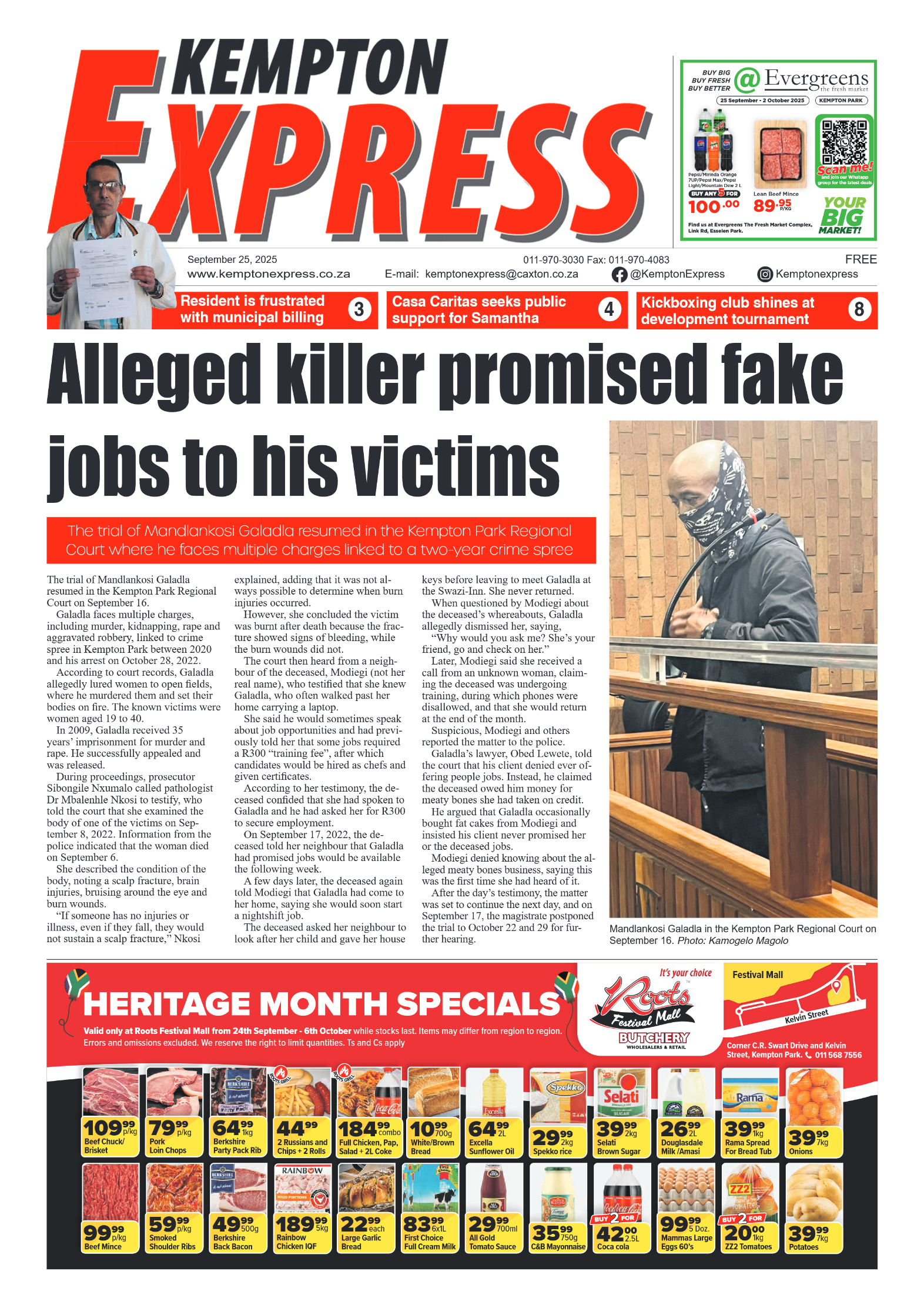 Kempton Express 25 September 2025 page 1