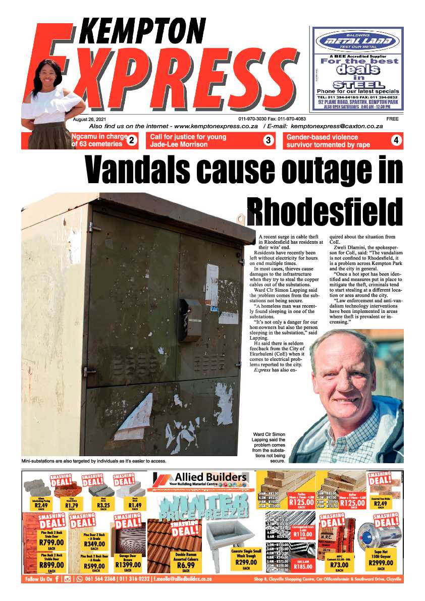 Kempton Express 26 August 2021 page 1