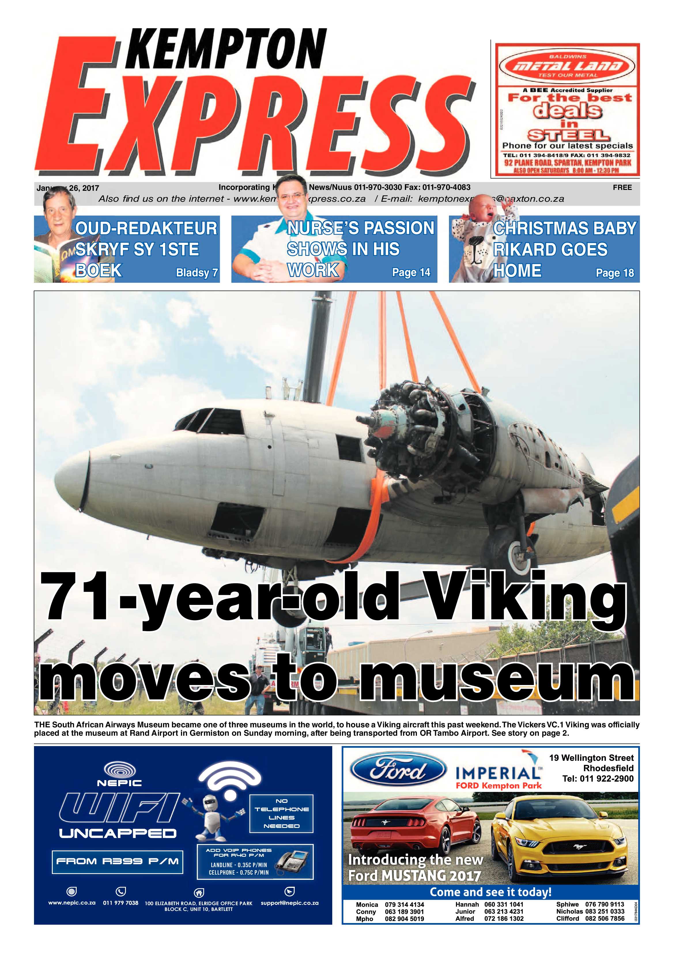 Kempton Express 26 January 2017 page 1
