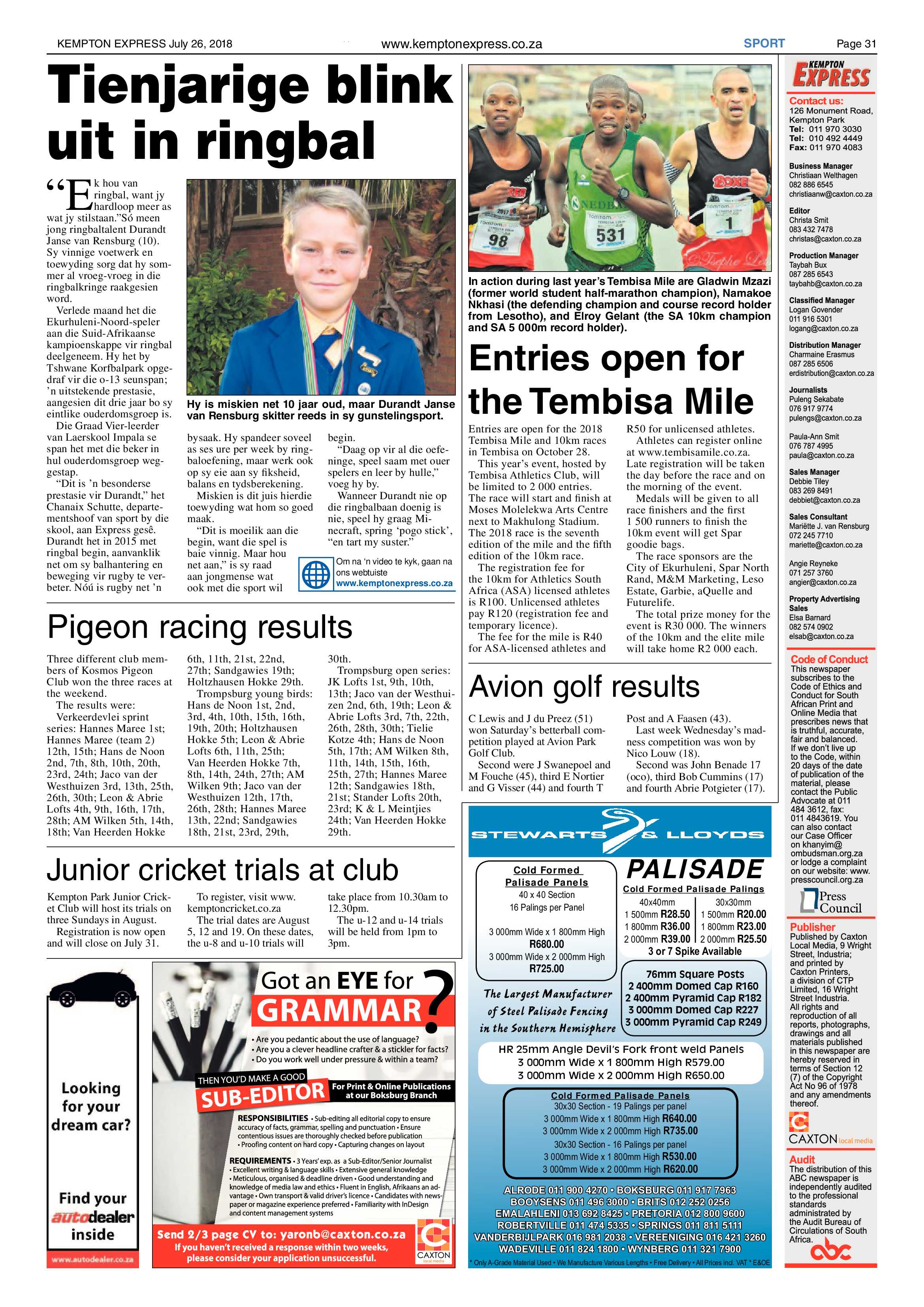 Kempton Express 26 July 2018 page 31