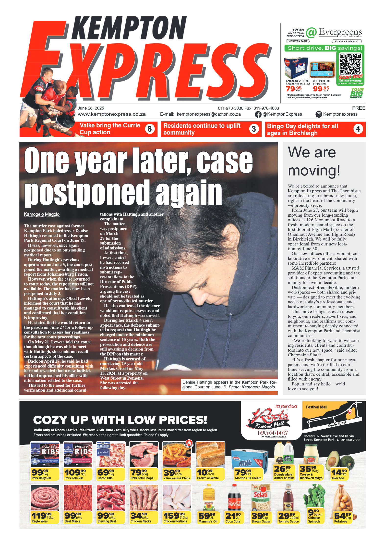 Kempton Express 26 June 2025 page 1