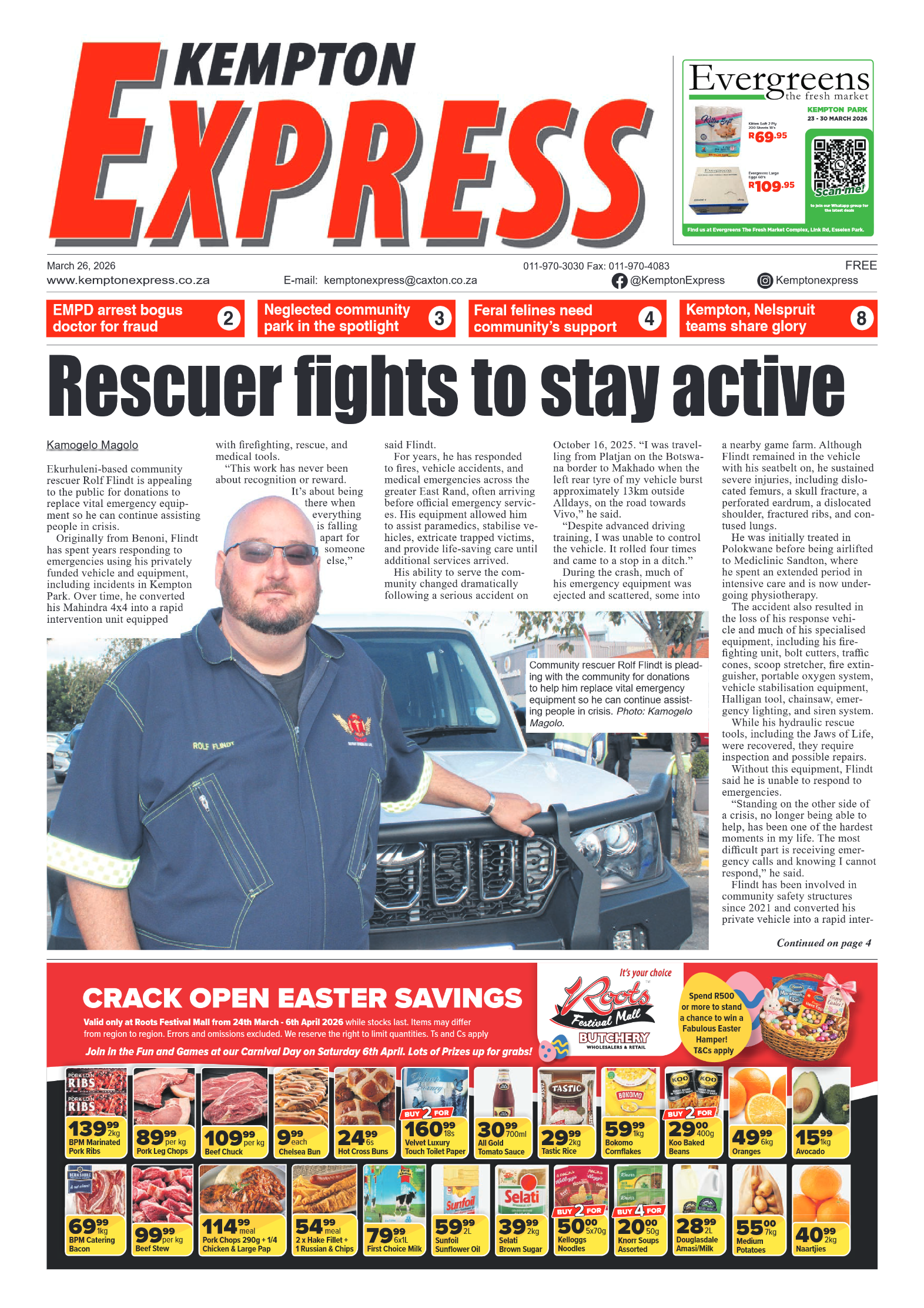 Kempton Express 26 March 2026 page 1
