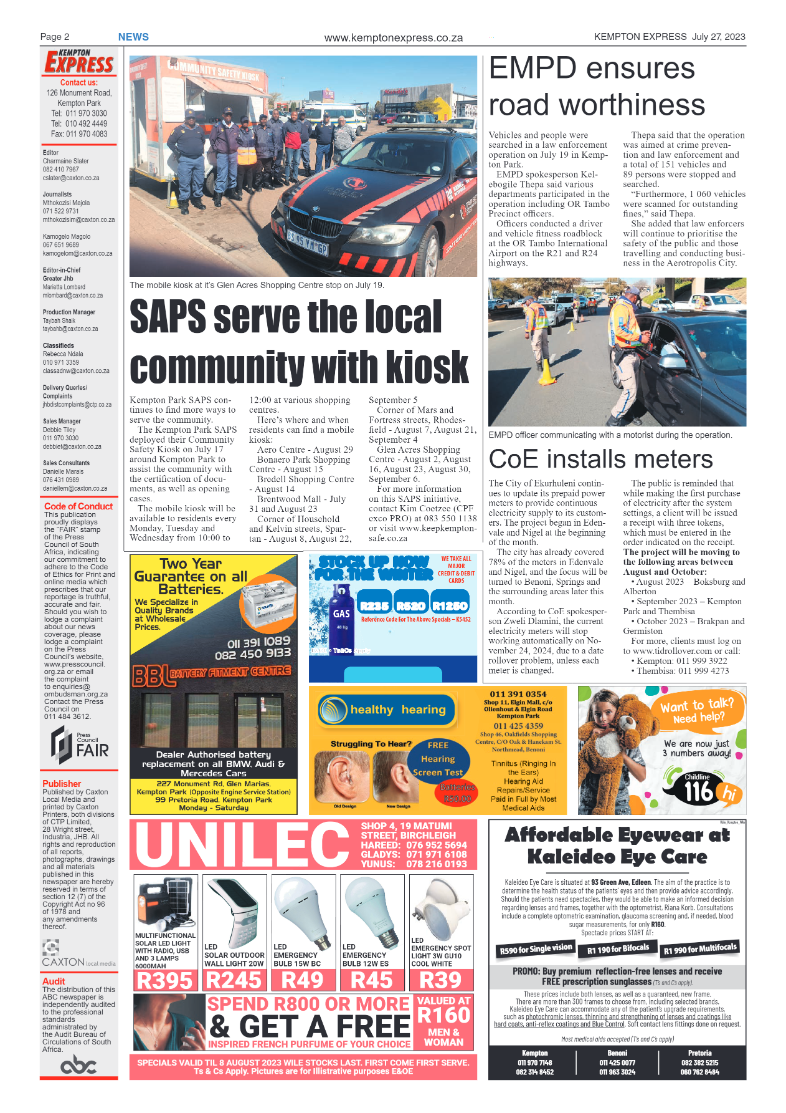Kempton Express 27 July 2023 page 2