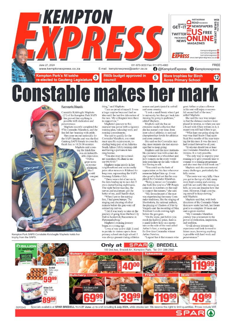 Kempton Express 27 June 2024 page 1