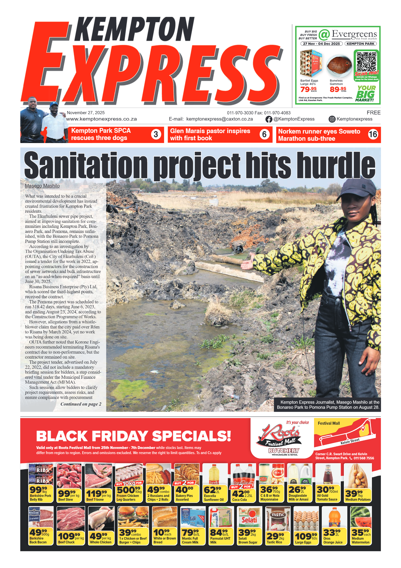 Kempton Express 27 November 2025 page 1