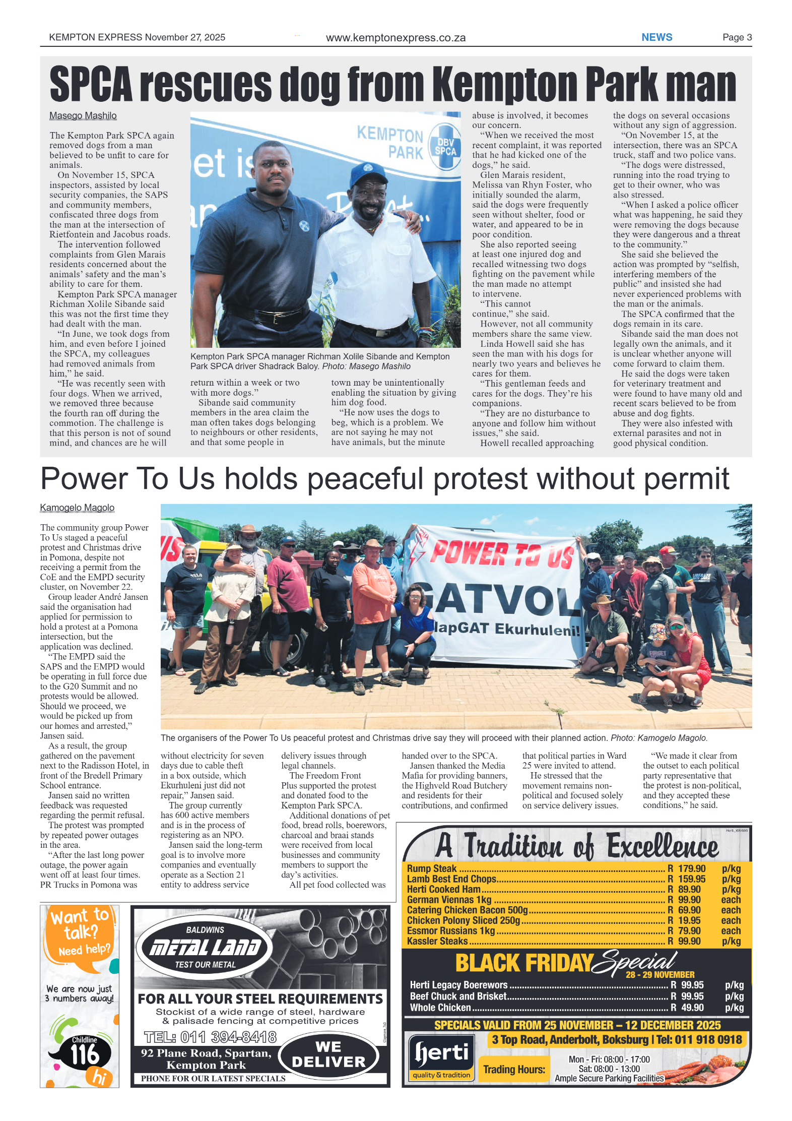 Kempton Express 27 November 2025 page 3