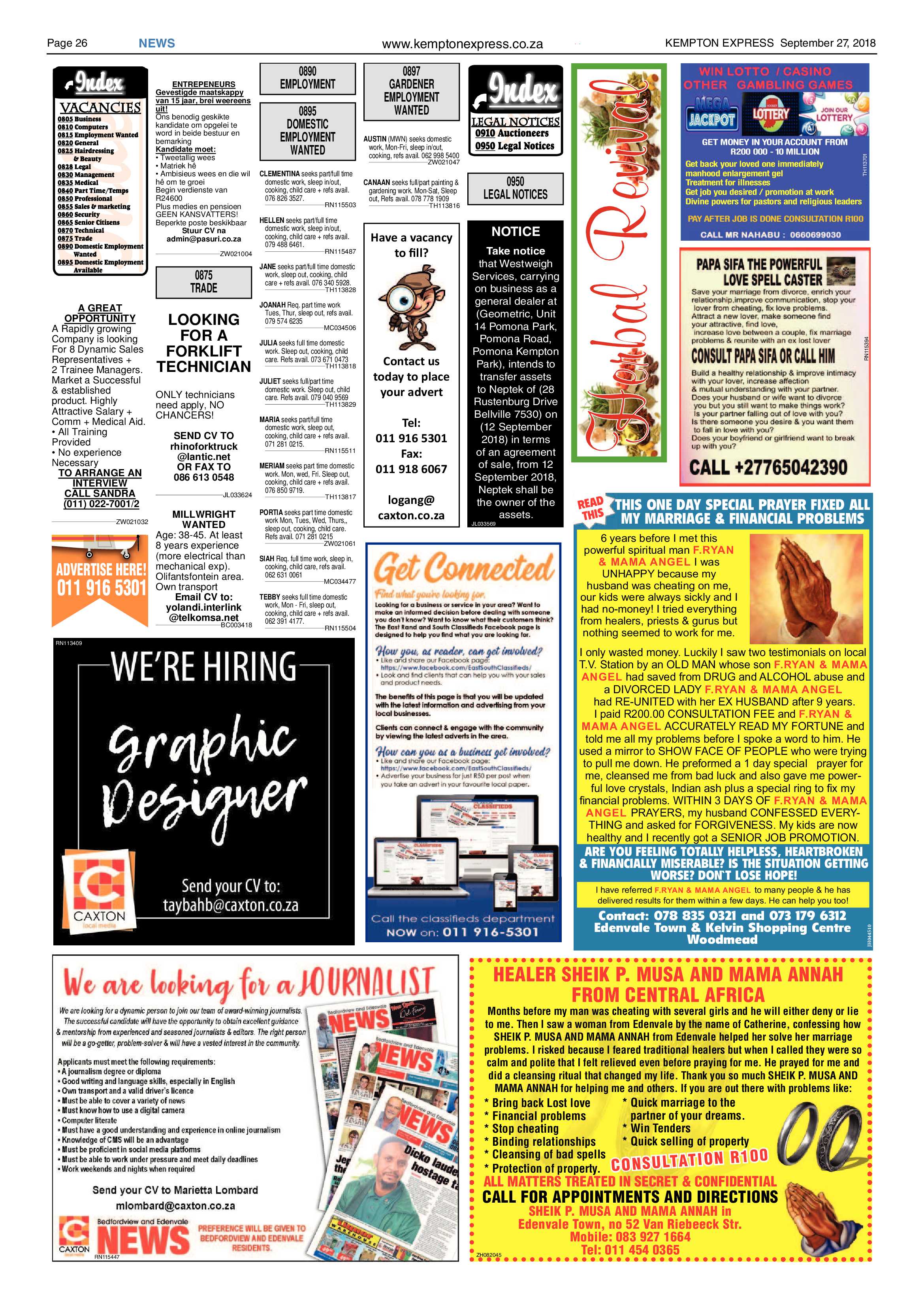Kempton Express 27 September 2018 page 26
