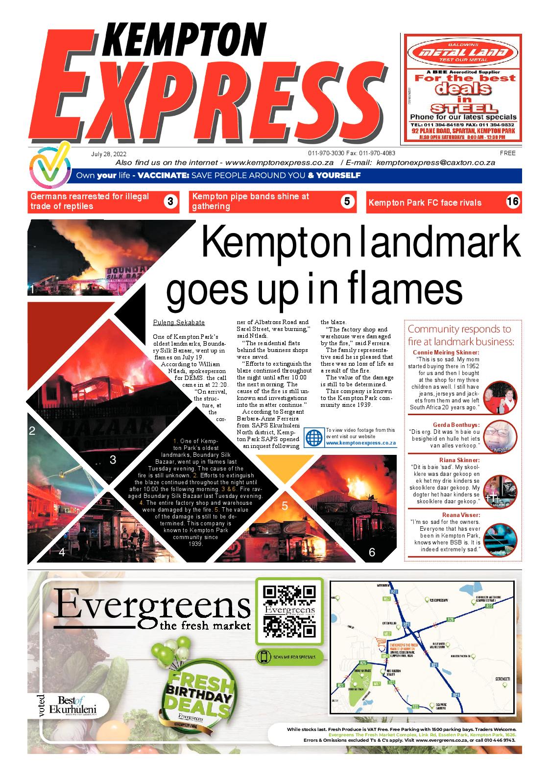 Kempton Express 28 July 2022 page 1
