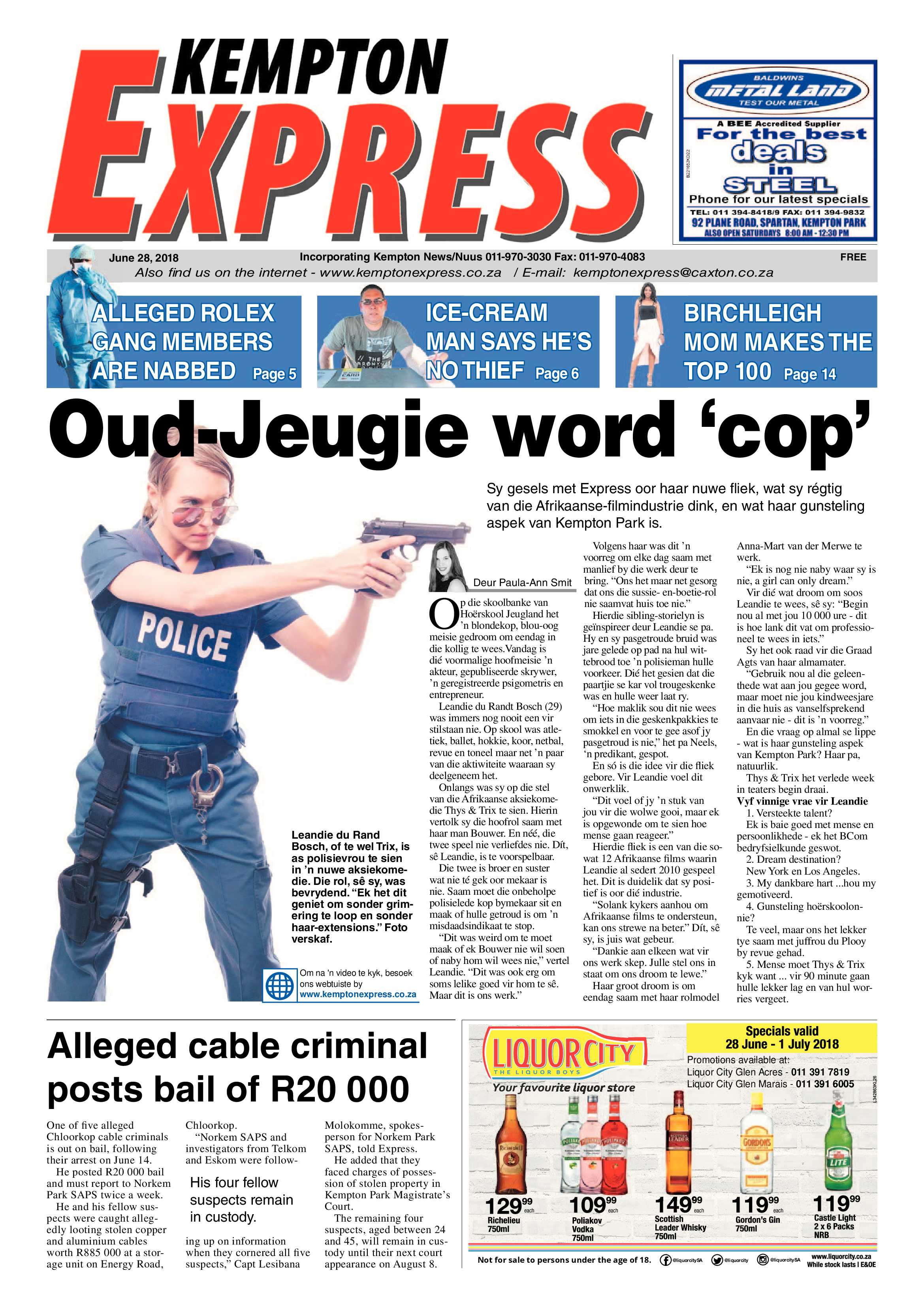 Kempton Express 28 June 2018 page 1