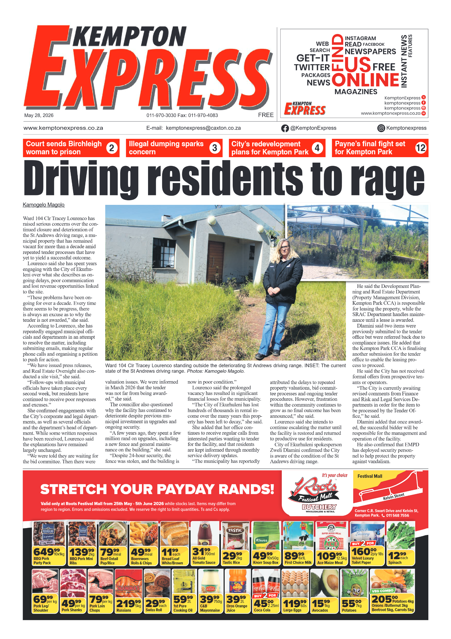 Kempton Express 28 May 2026 page 1