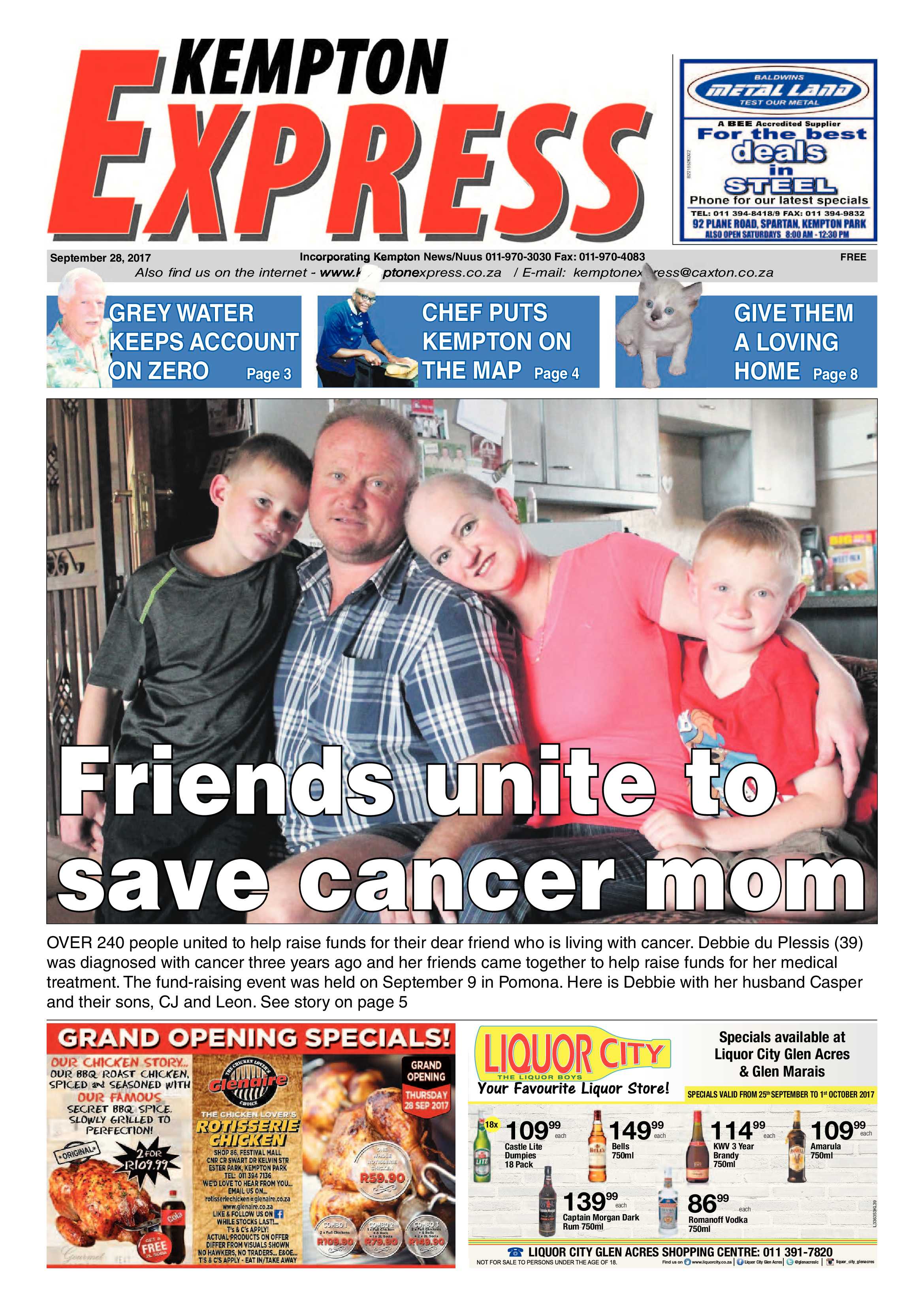Kempton Express 28 September 2017 page 1