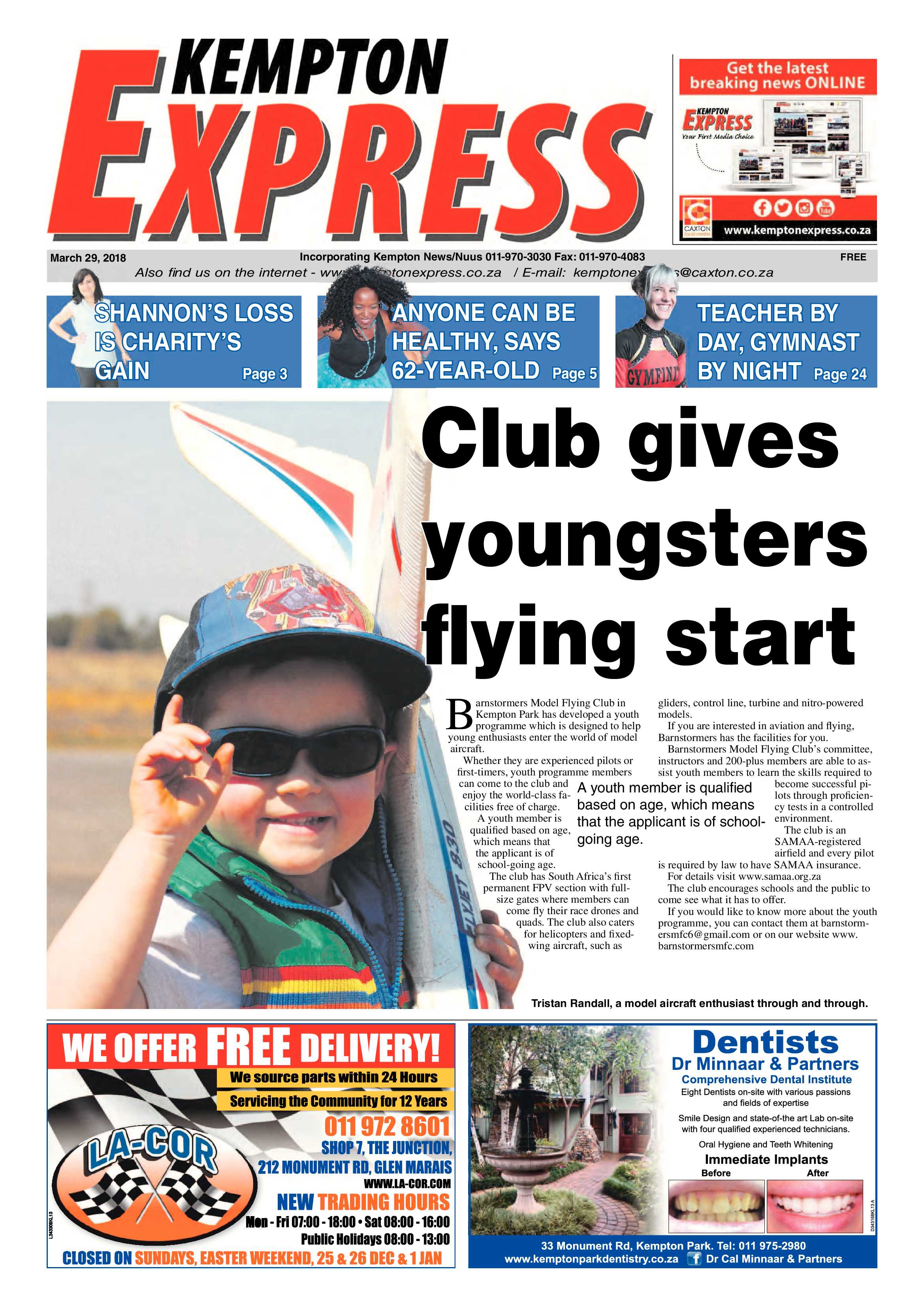 Kempton Express 29 March 2018 page 1